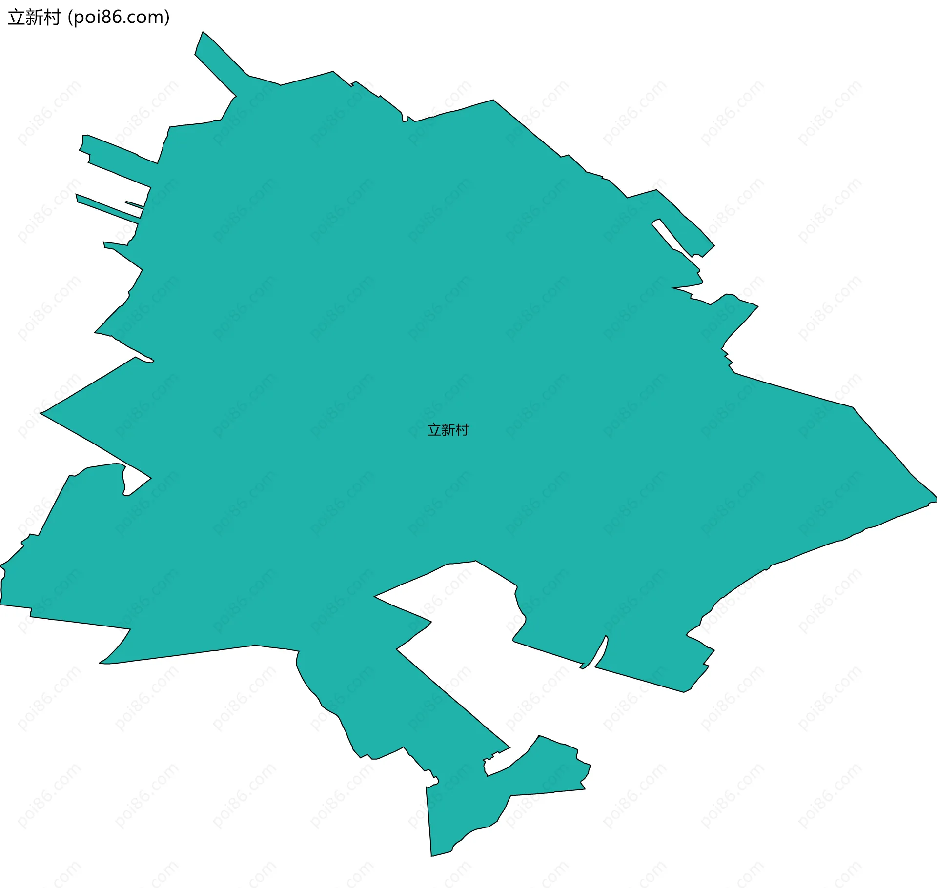 立新村边界地图