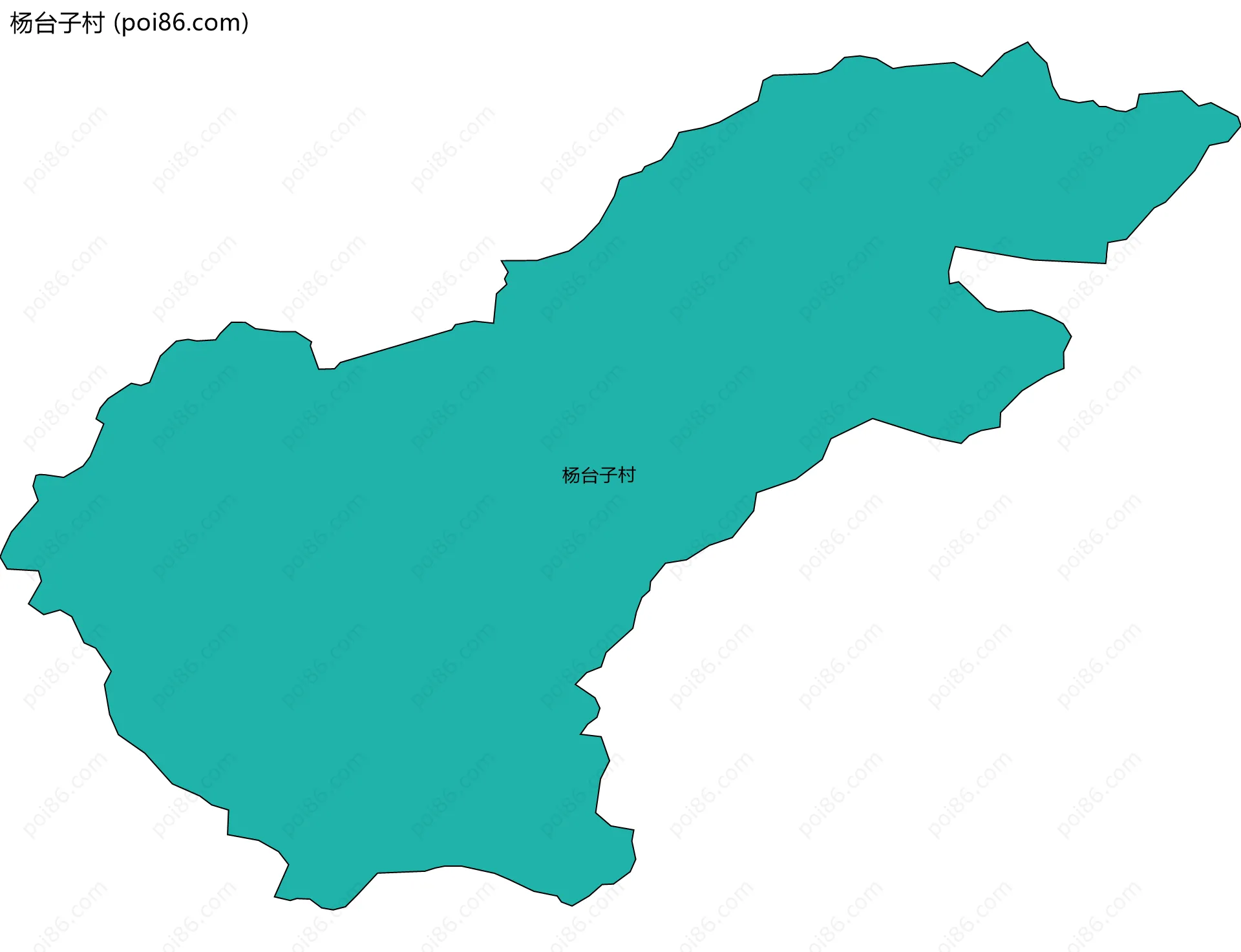 杨台子村边界地图