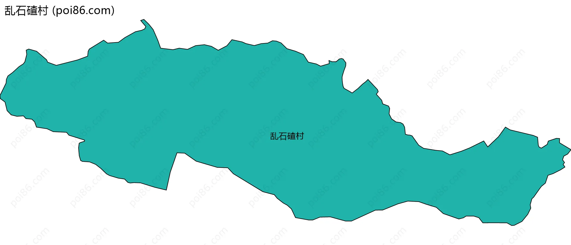 乱石碴村边界地图