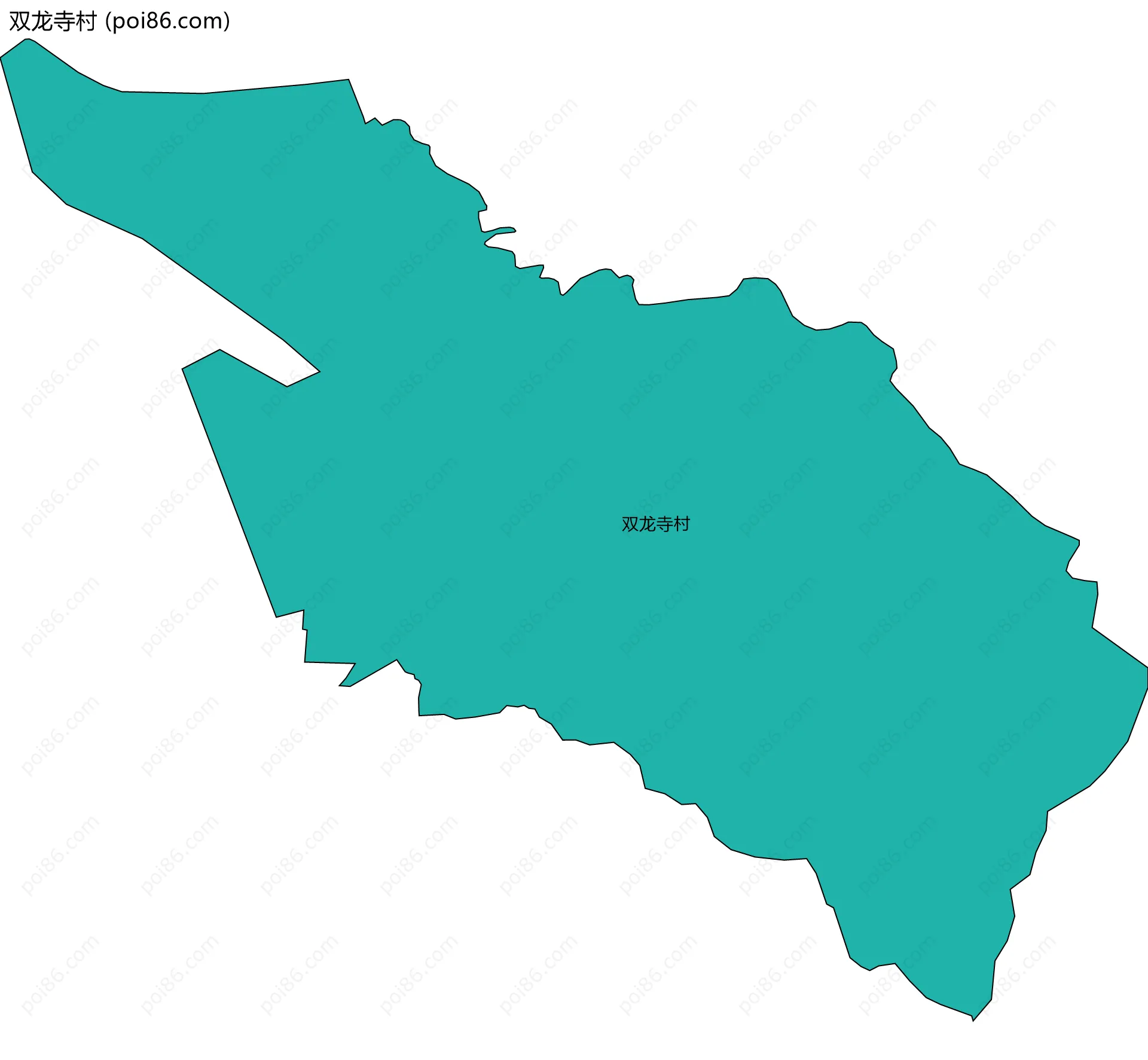 双龙寺村边界地图
