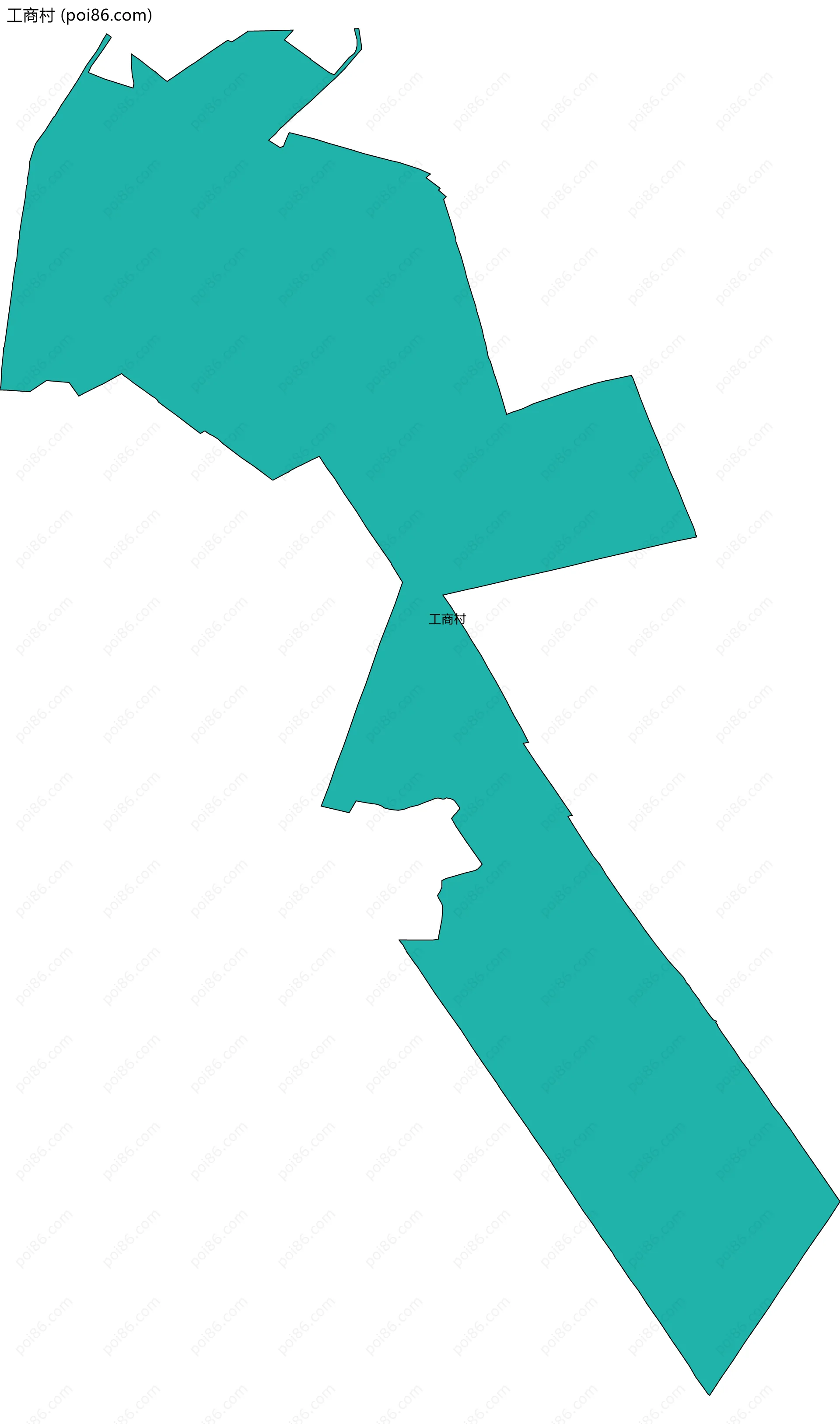 工商村边界地图