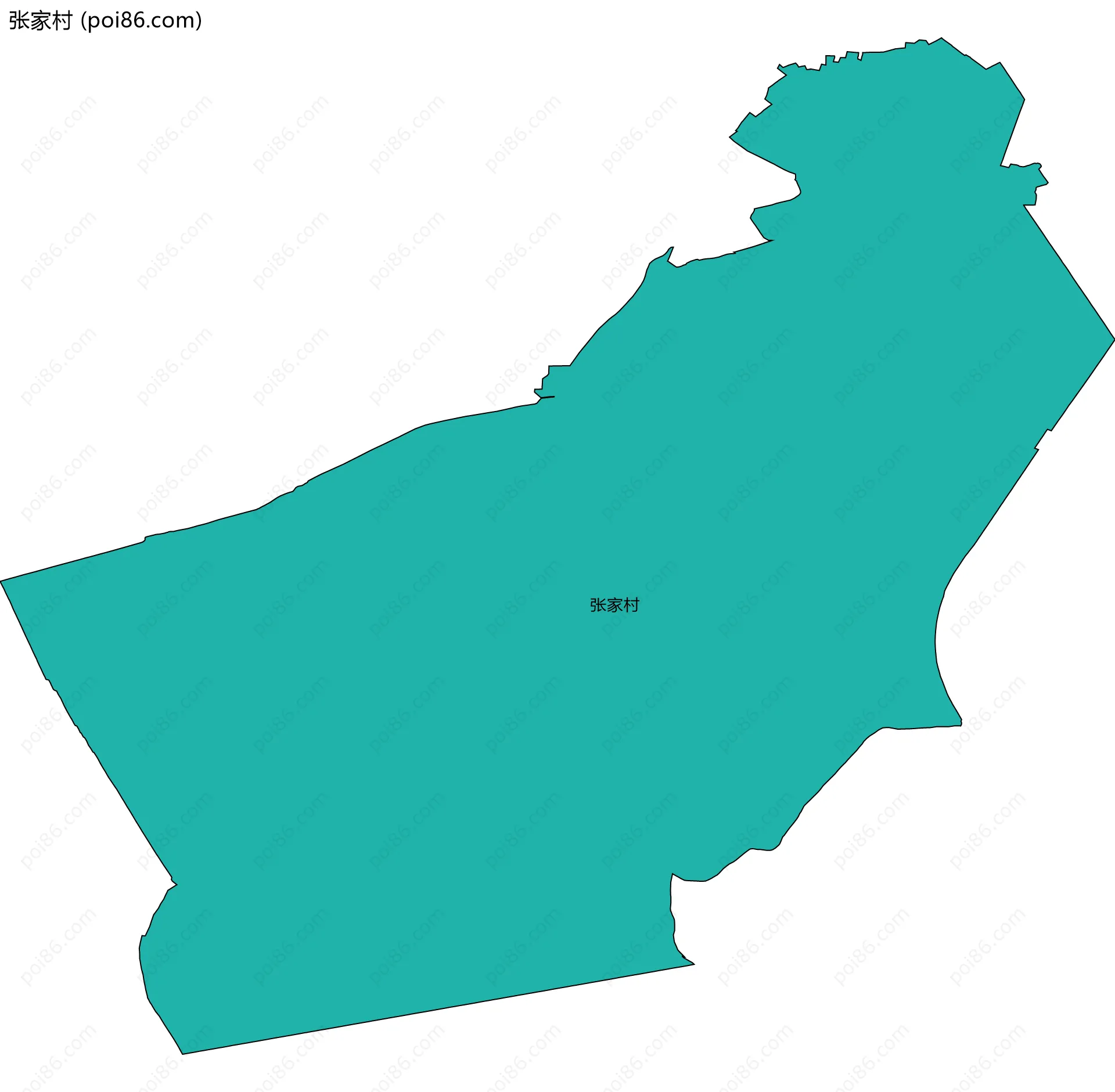 张家村边界地图