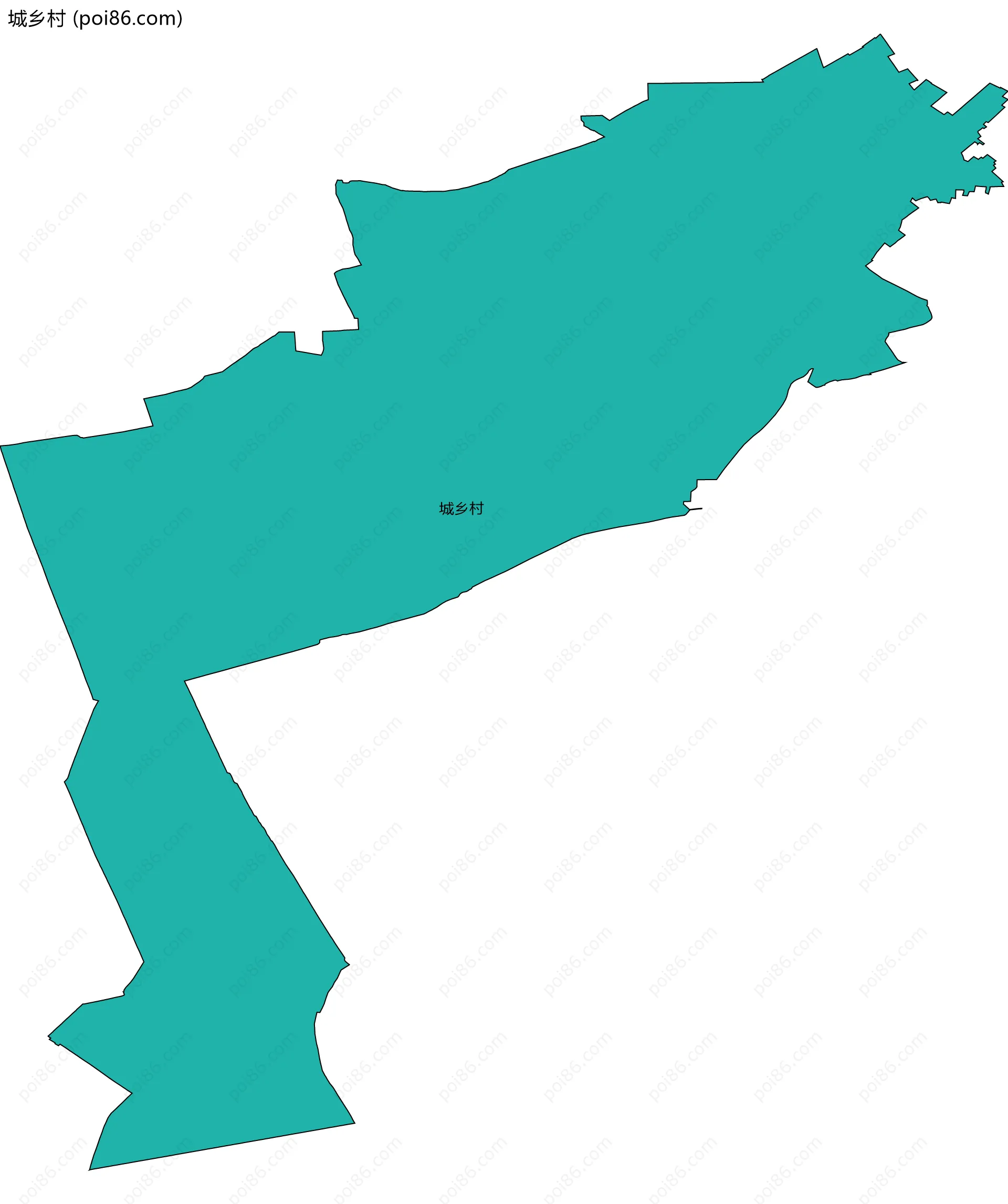 城乡村边界地图