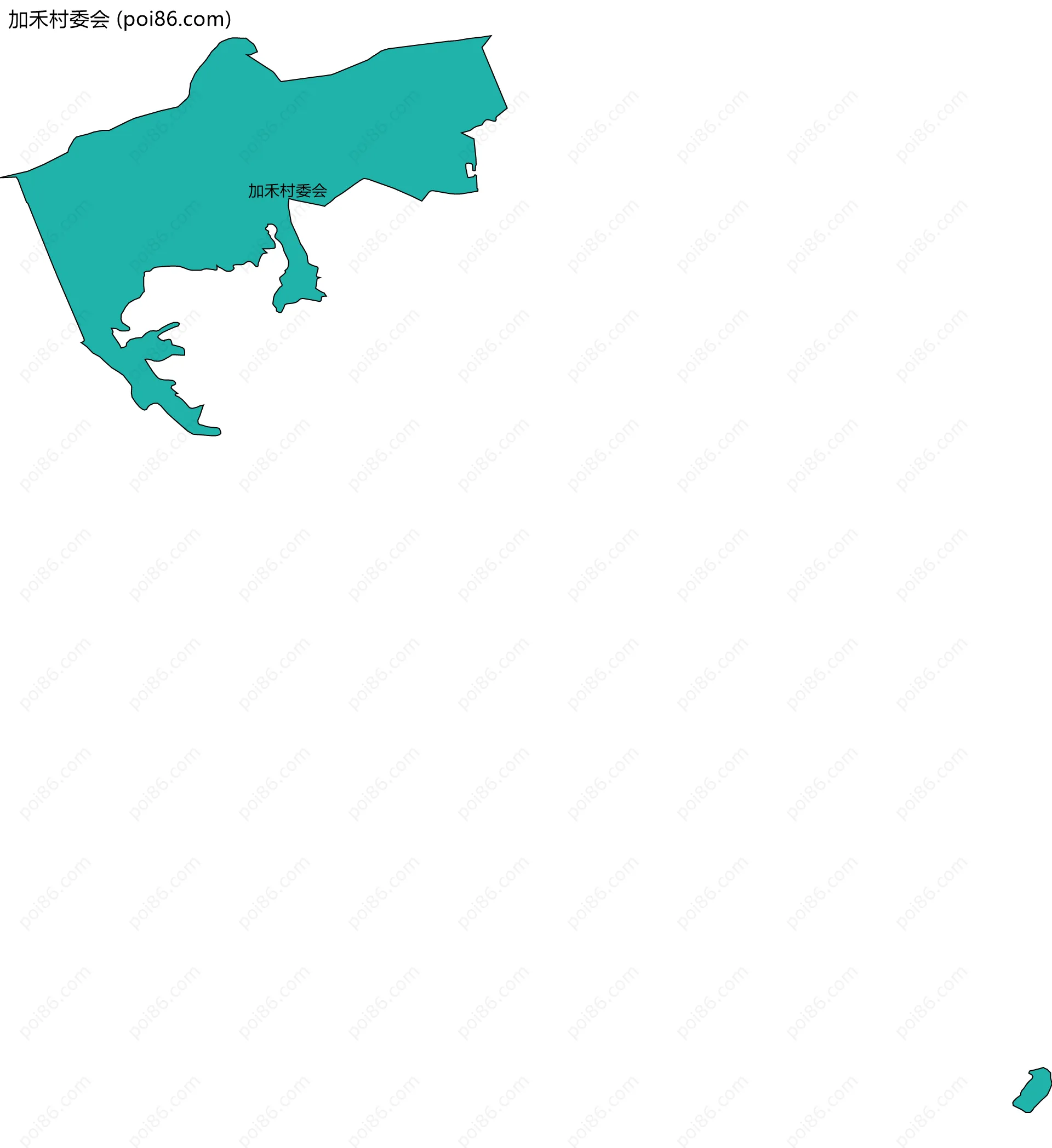 加禾村委会边界地图