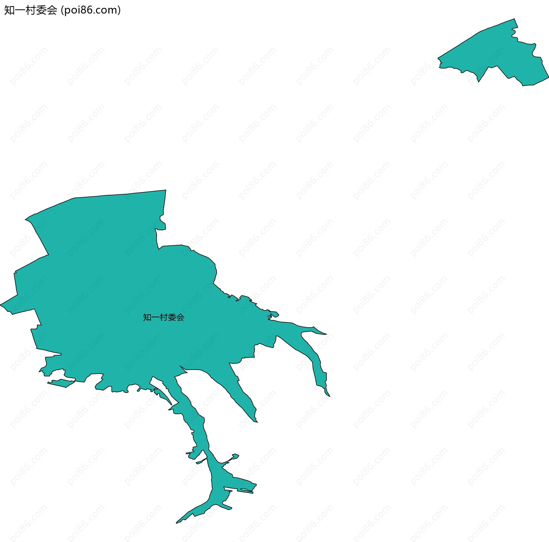 知一村委会边界地图
