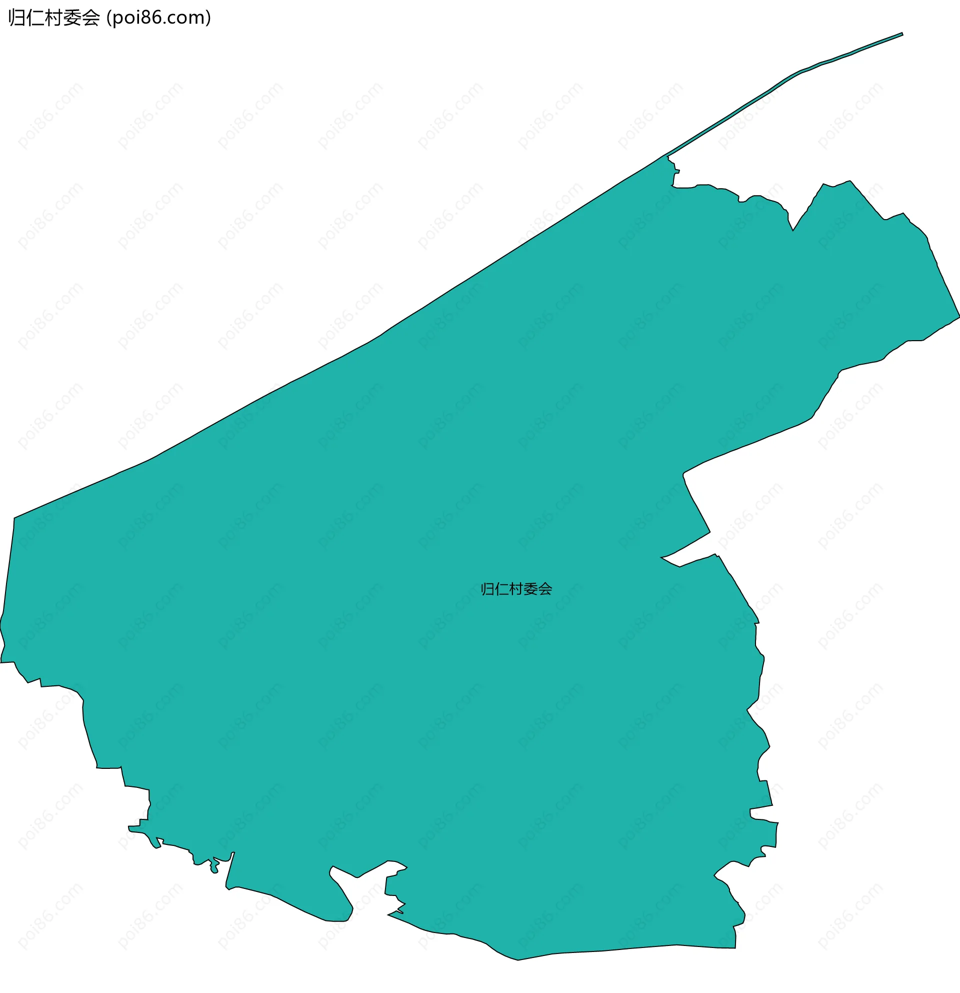 归仁村委会边界地图