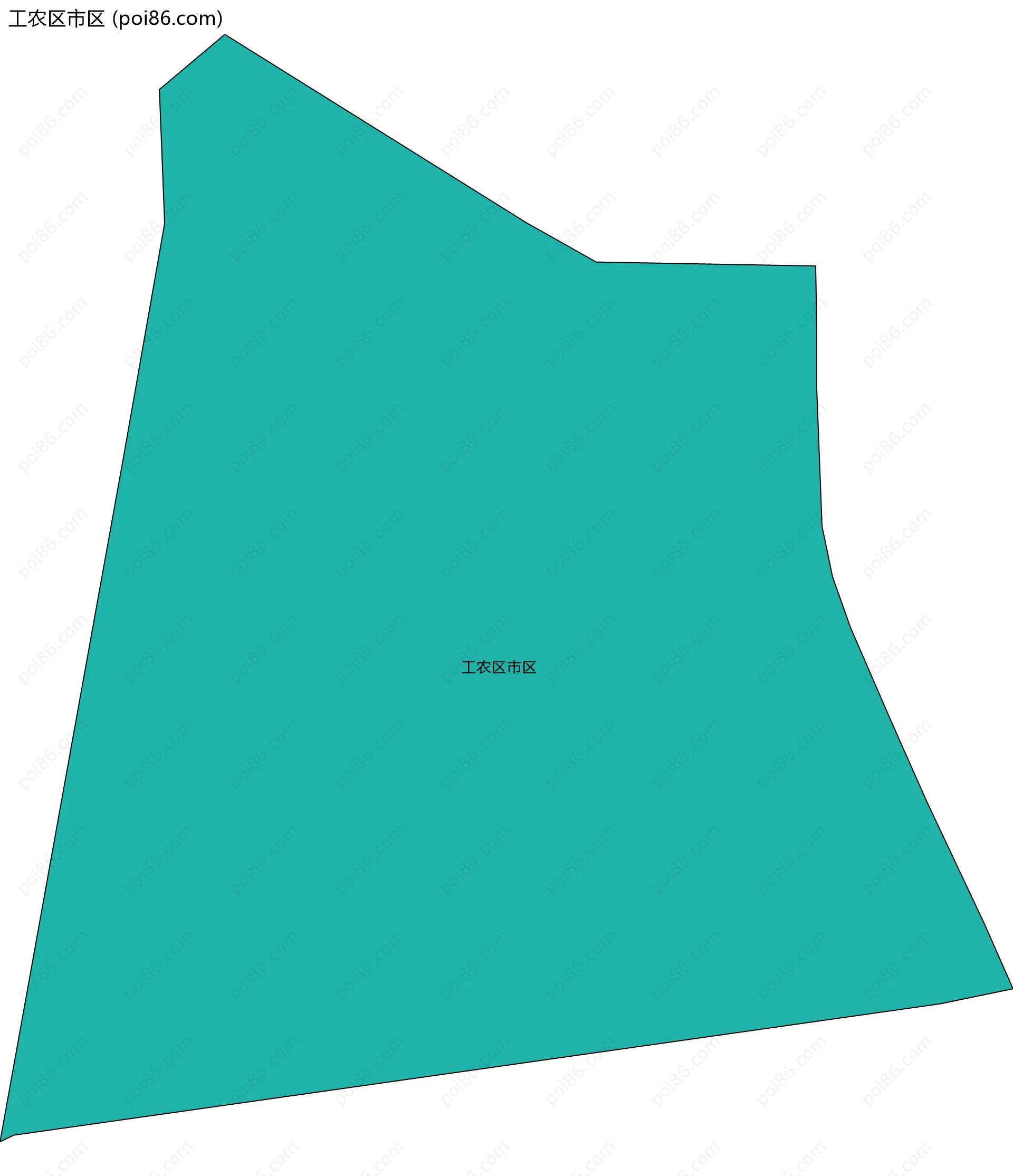 工农区市区边界地图
