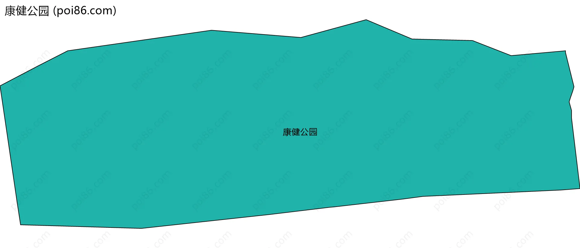 康健公园边界地图