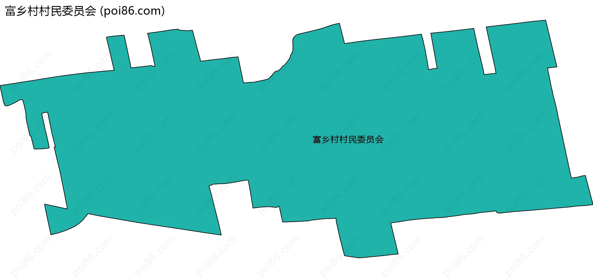 富乡村村民委员会边界地图