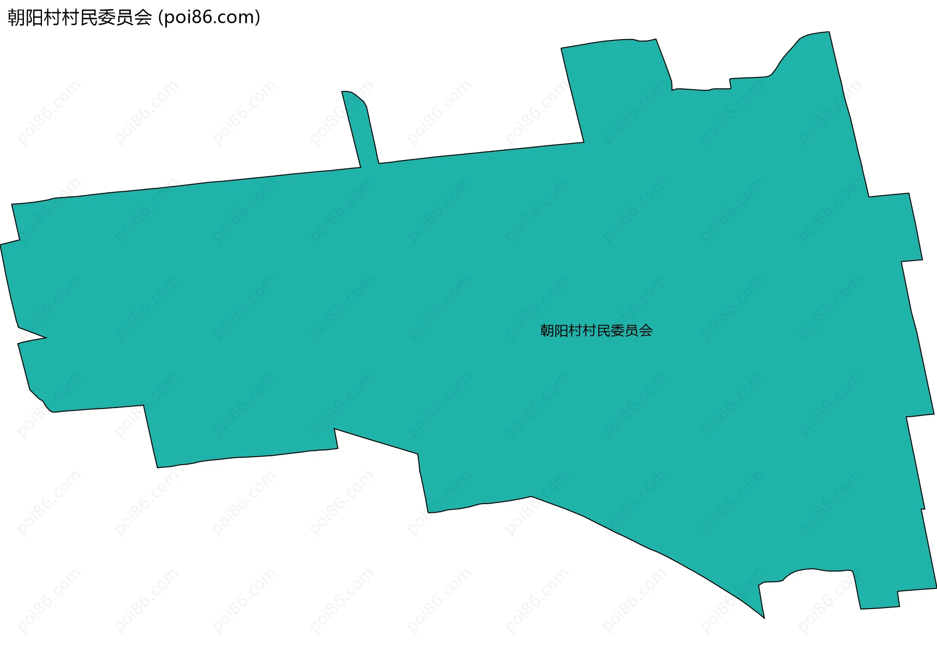 朝阳村村民委员会边界地图