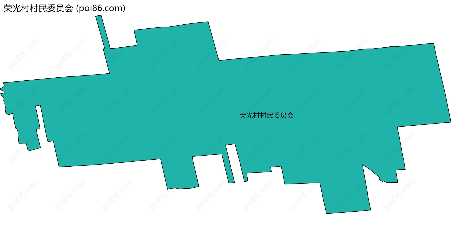 荣光村村民委员会边界地图