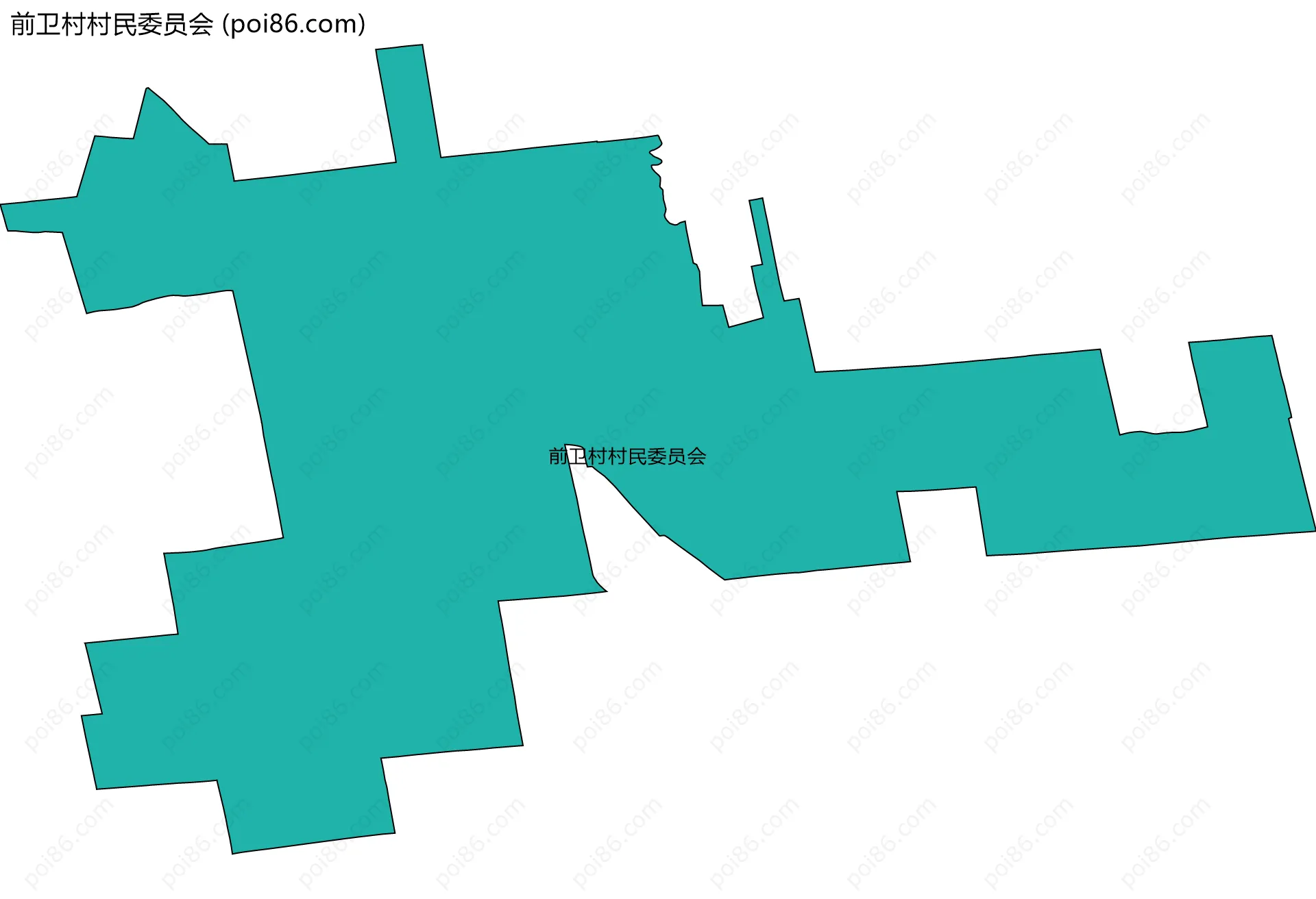 前卫村村民委员会边界地图