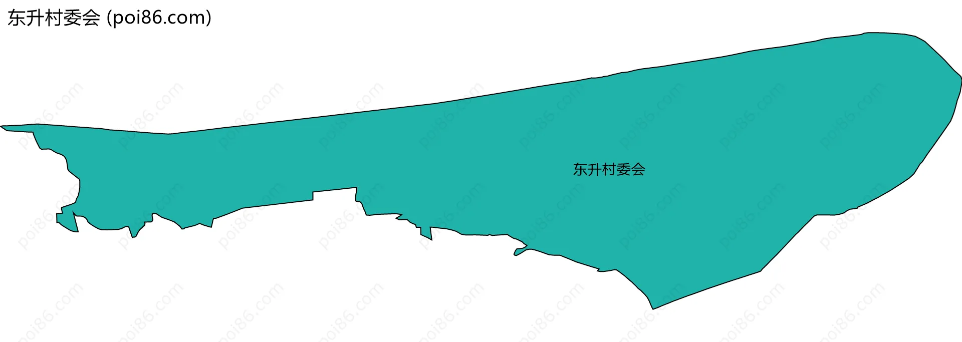 东升村委会边界地图