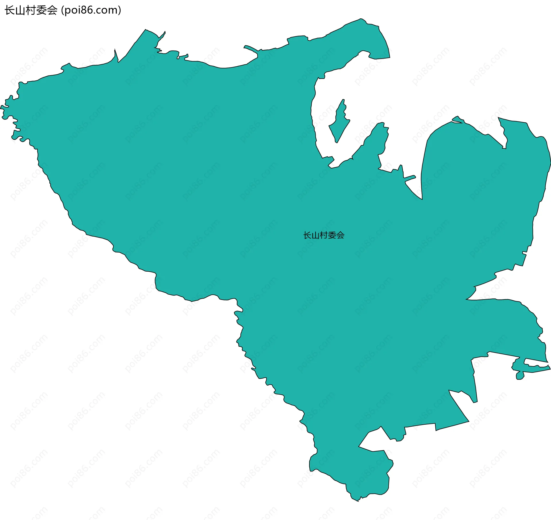 长山村委会边界地图