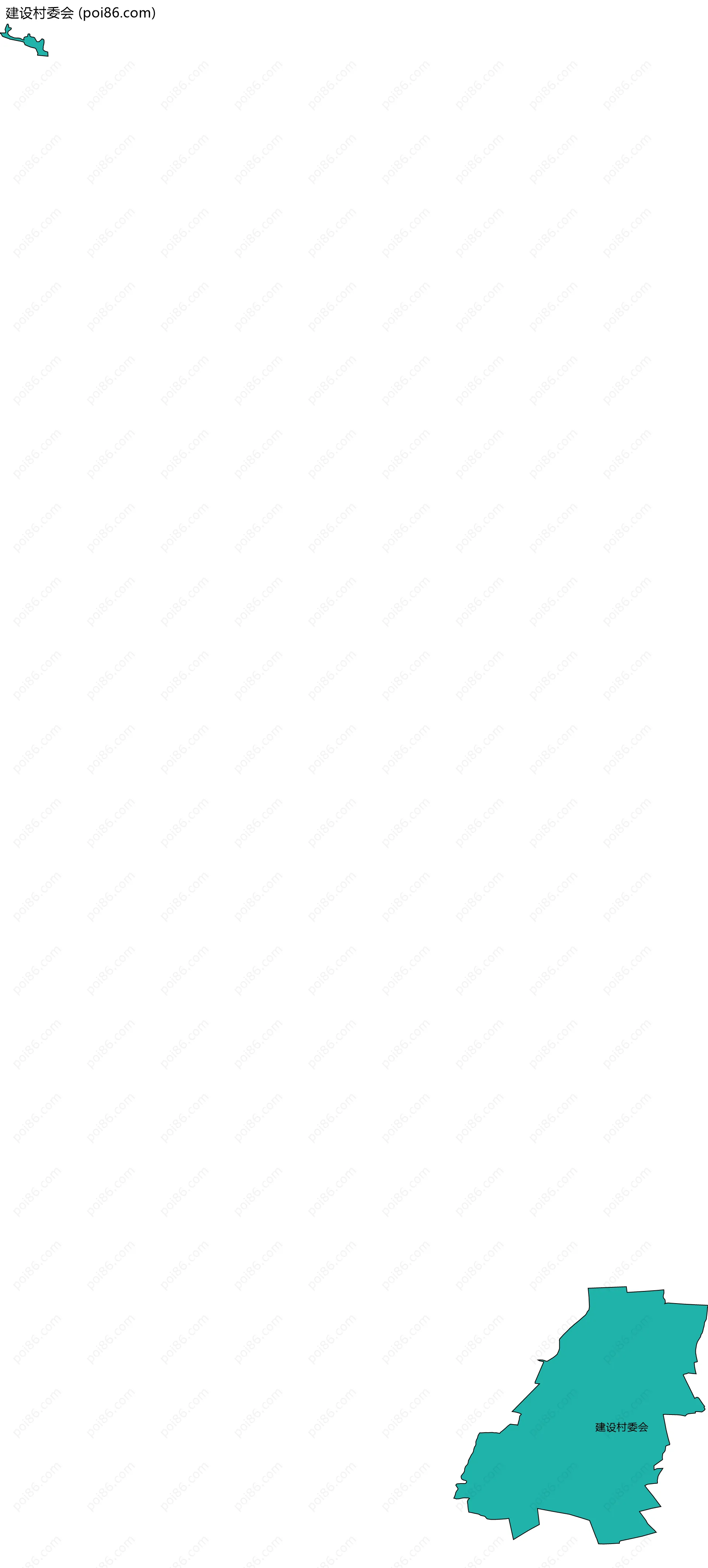 建设村委会边界地图