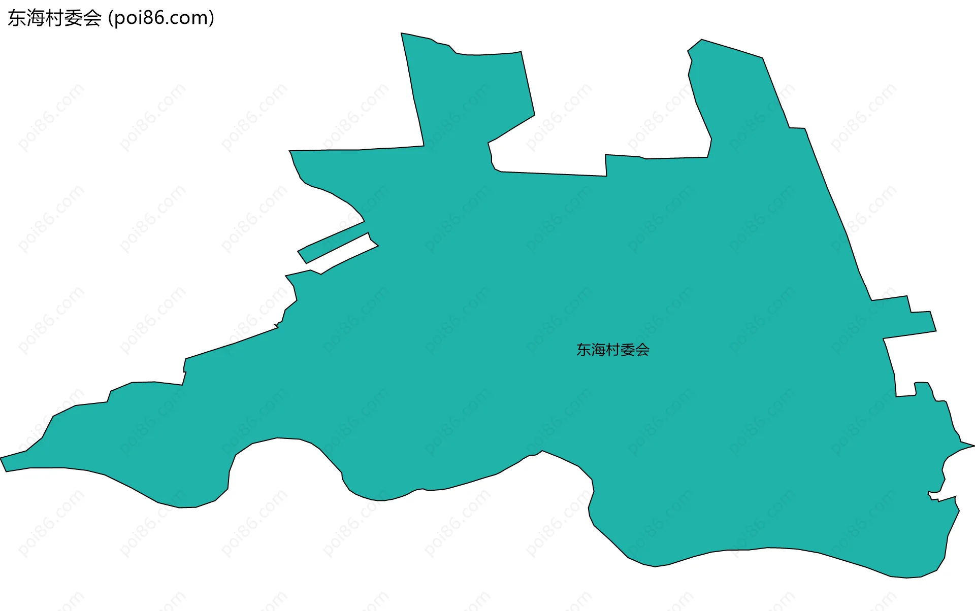 东海村委会边界地图