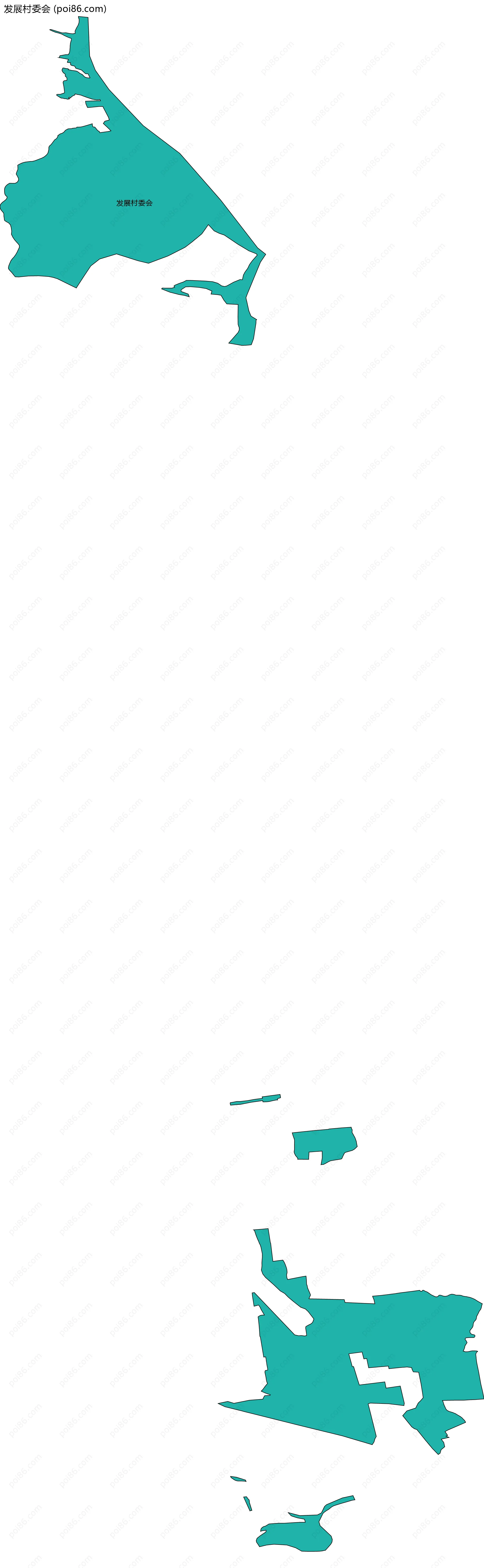发展村委会边界地图