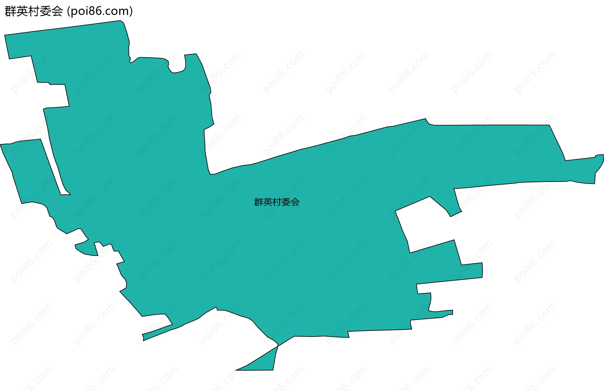 群英村委会边界地图