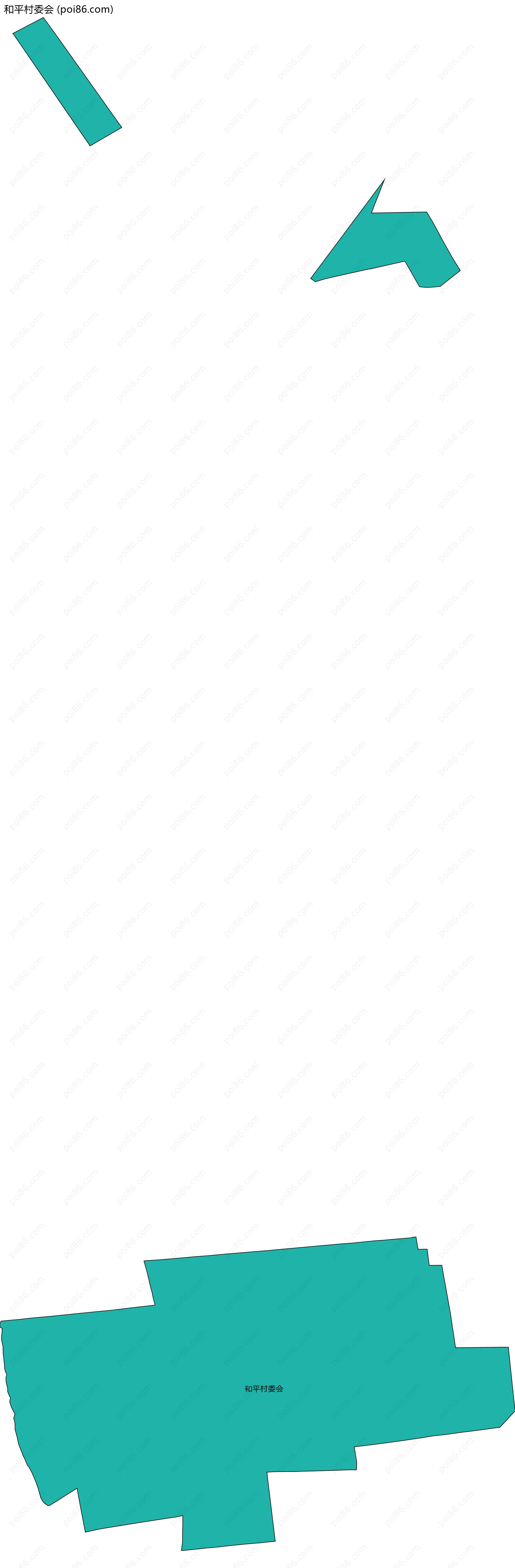 和平村委会边界地图