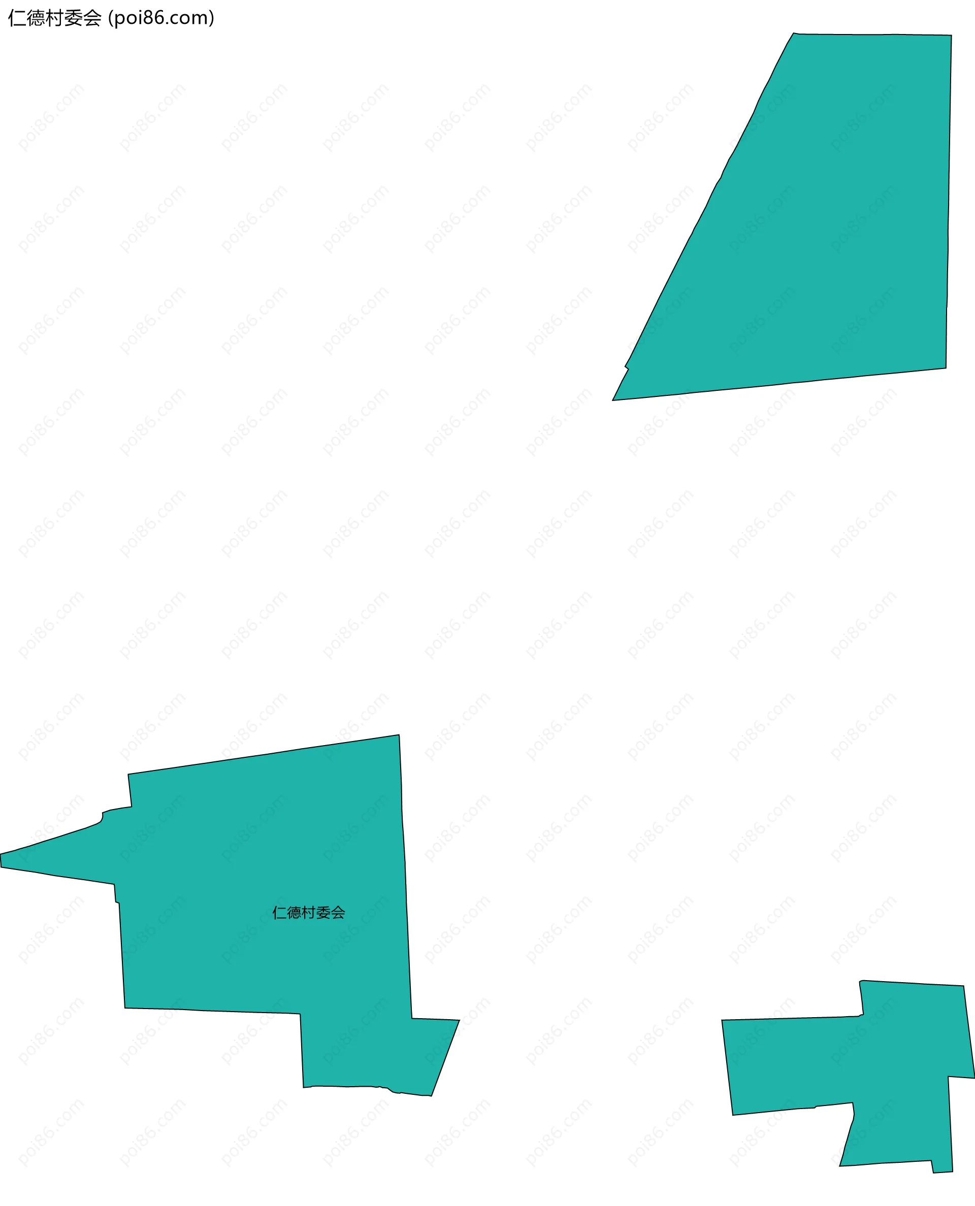 仁德村委会边界地图