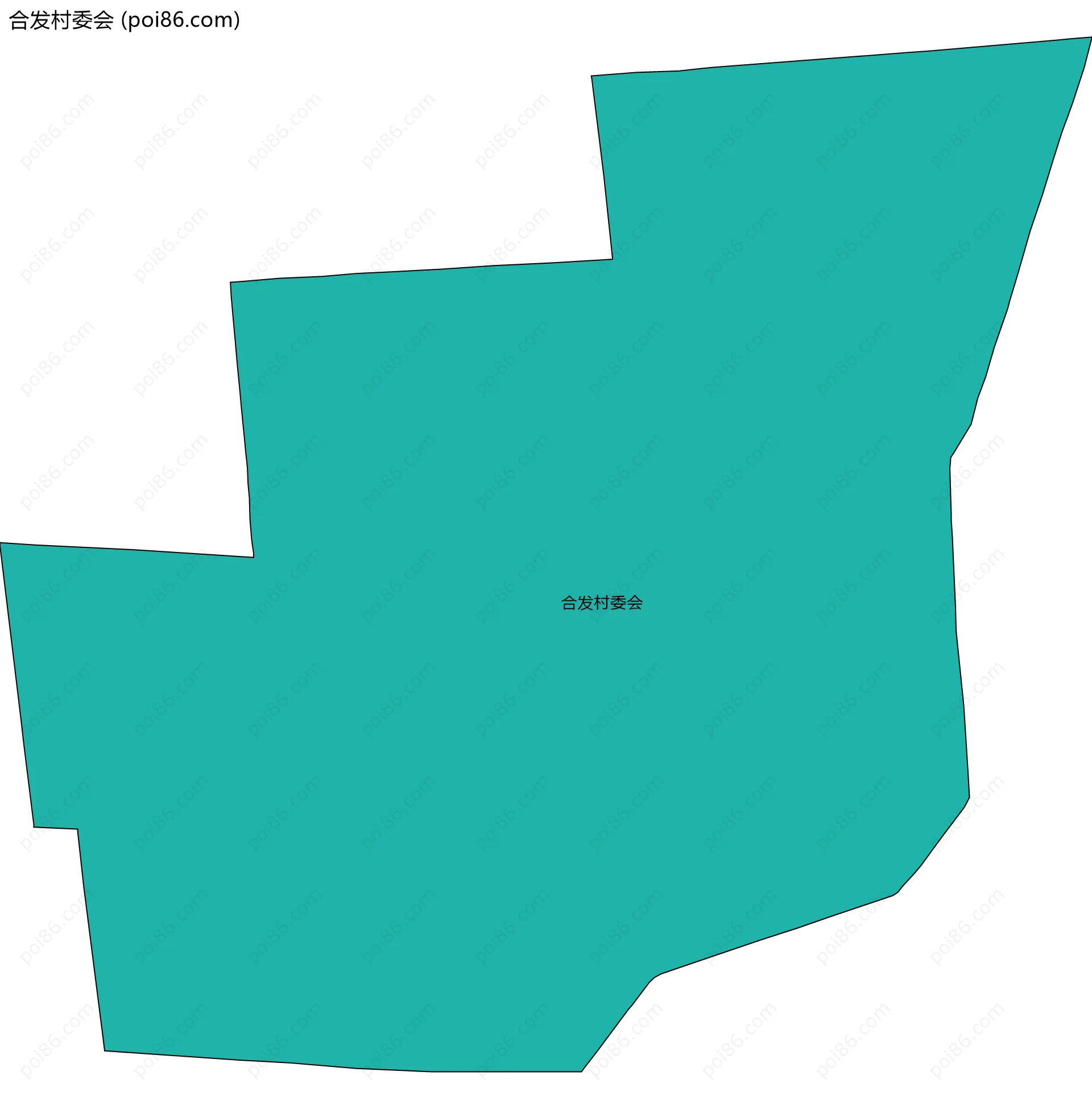 合发村委会边界地图