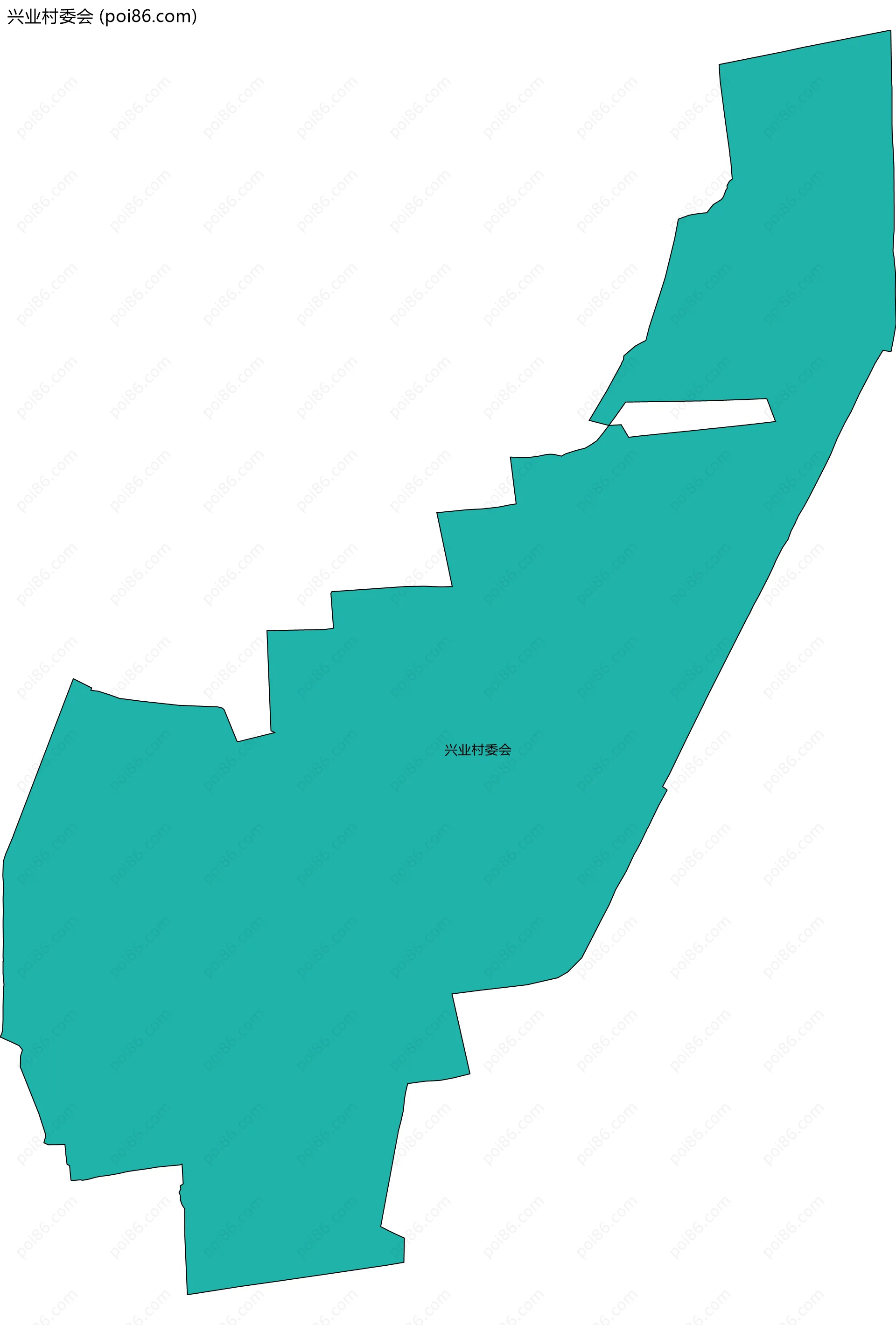 兴业村委会边界地图