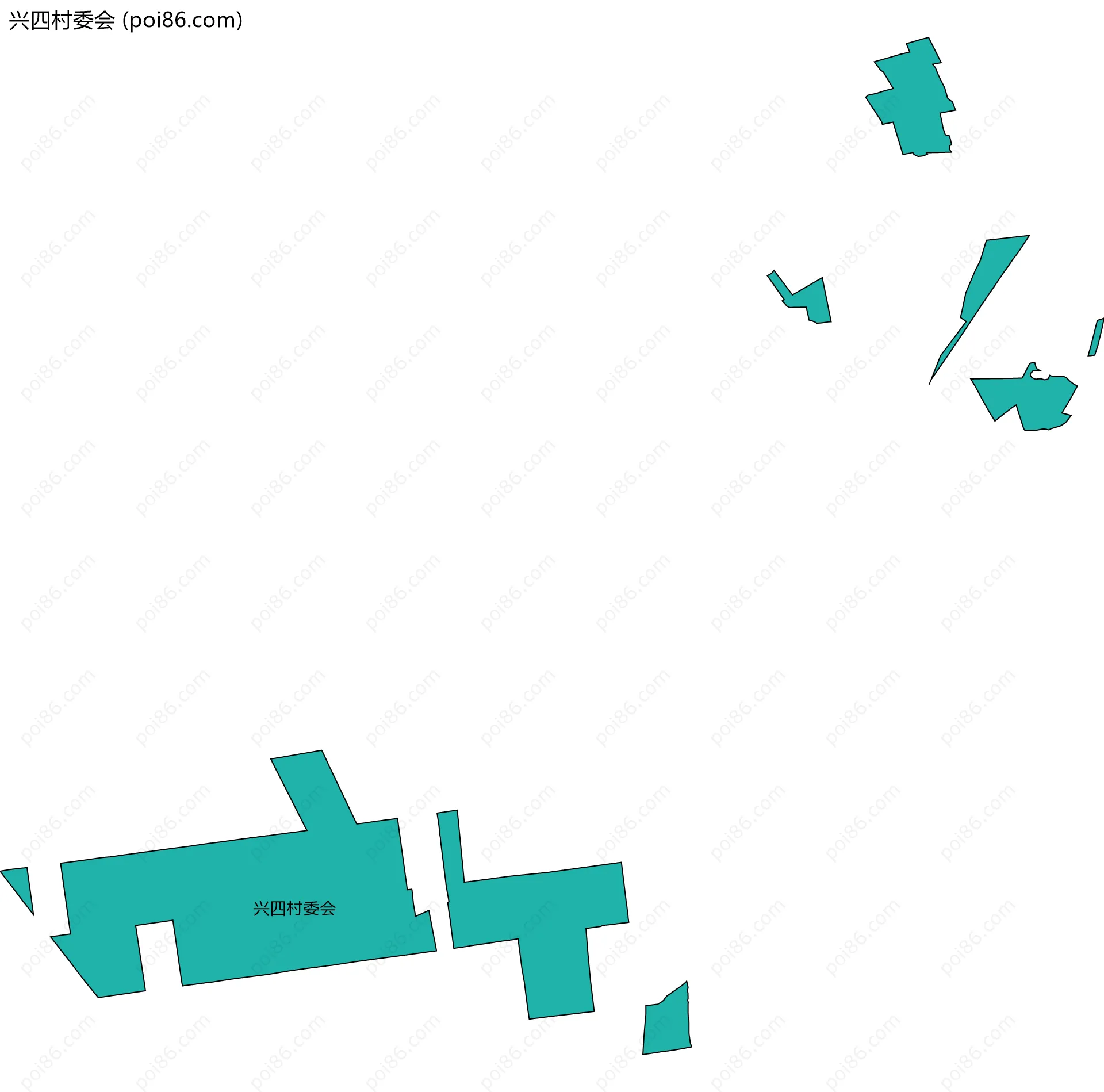 兴四村委会边界地图