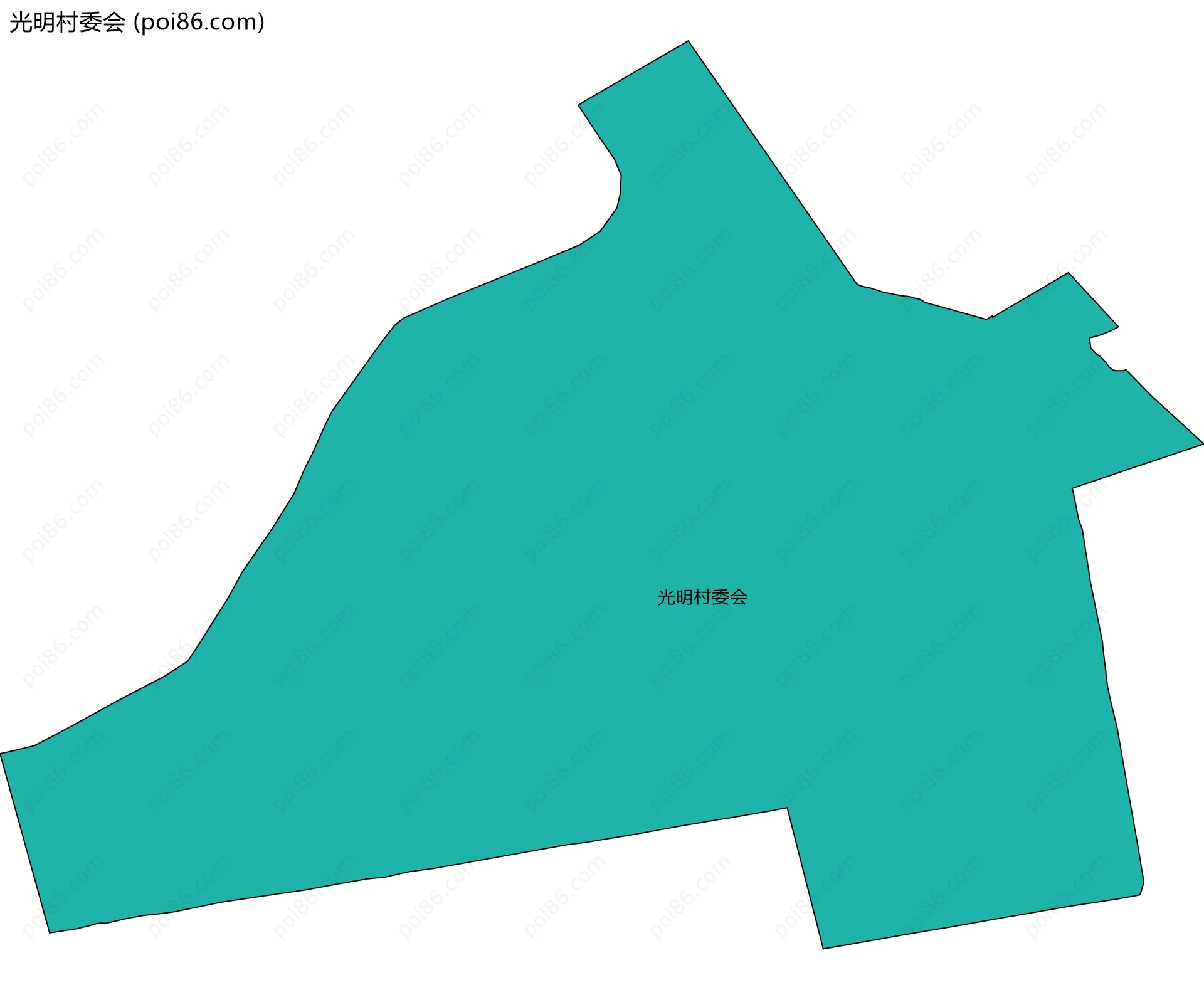 光明村委会边界地图