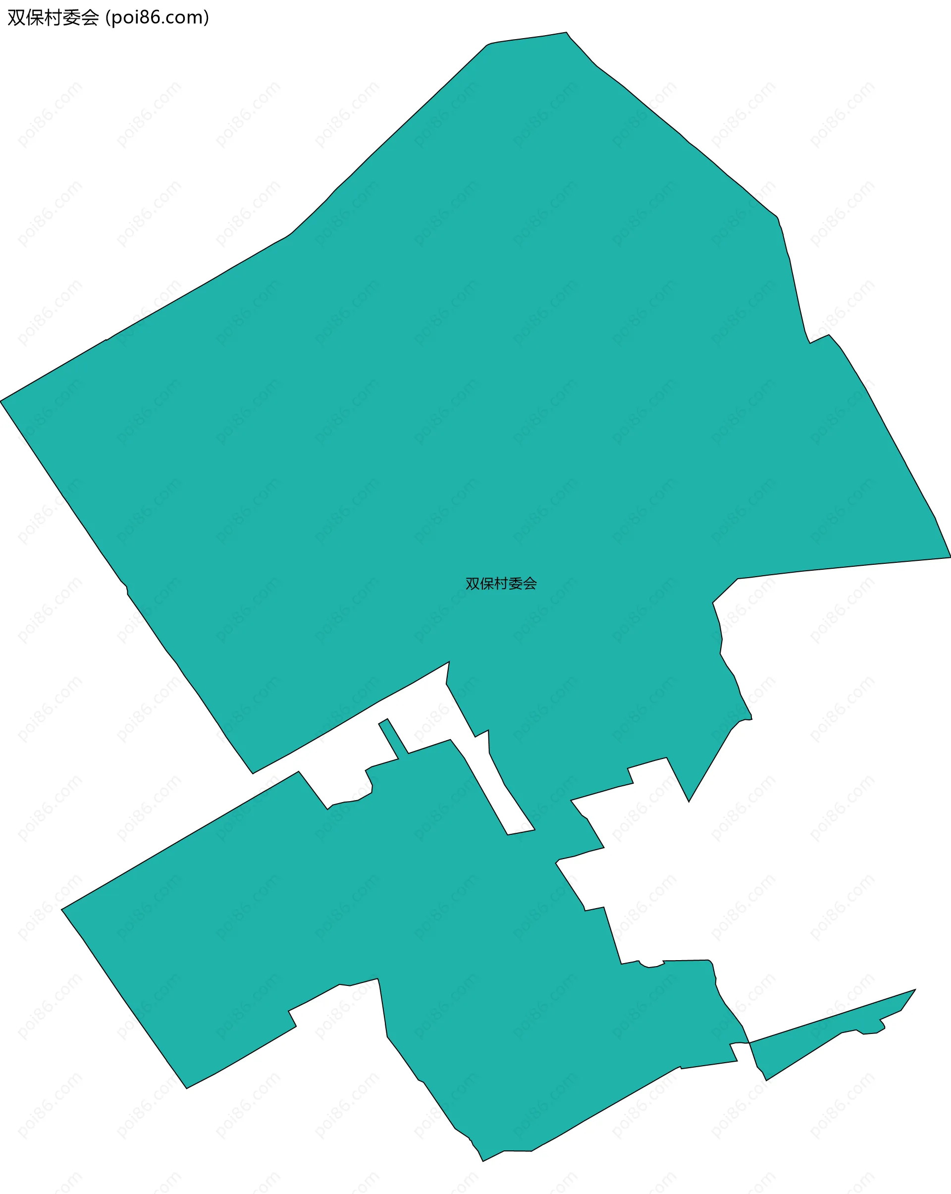 双保村委会边界地图