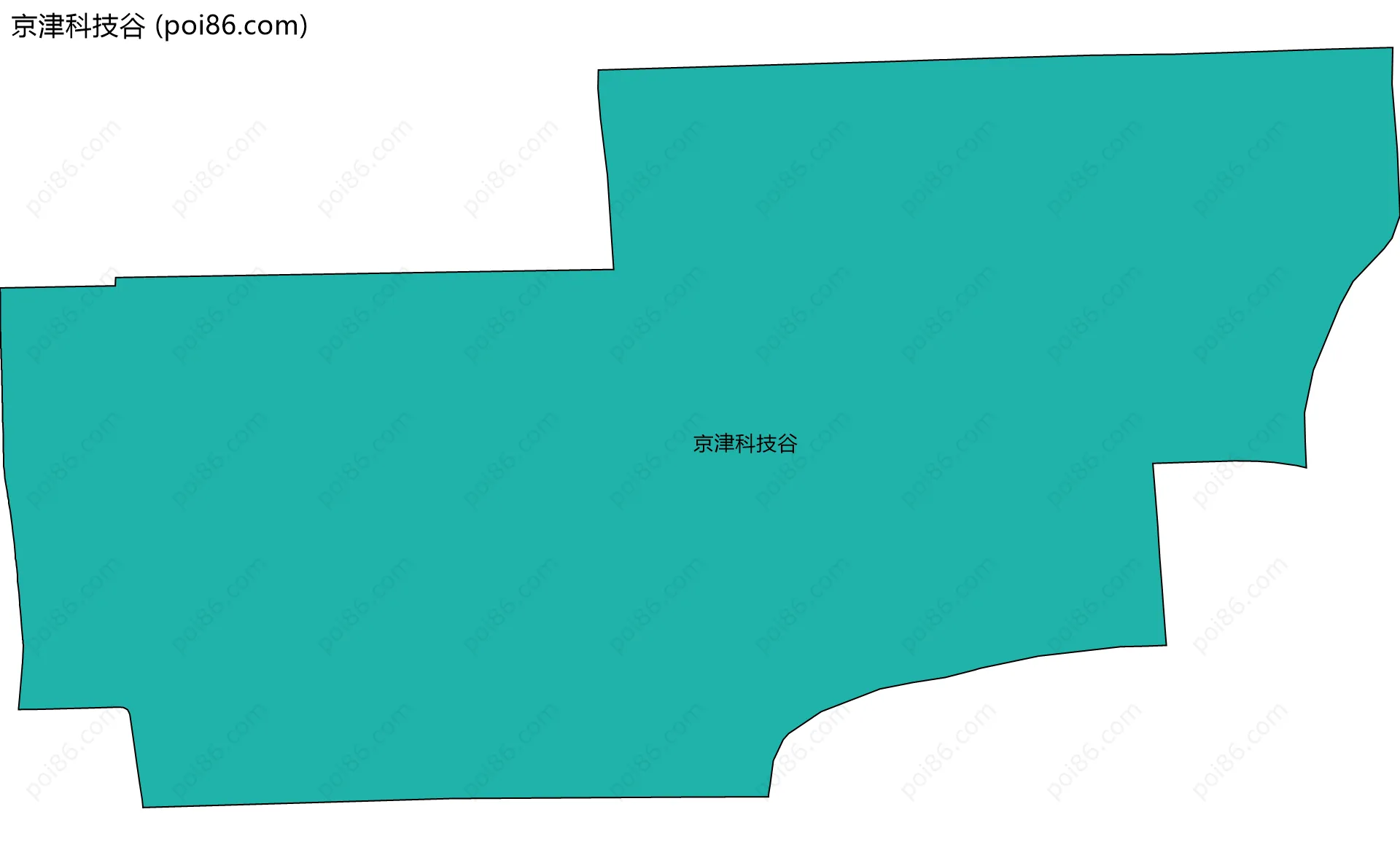 京津科技谷边界地图