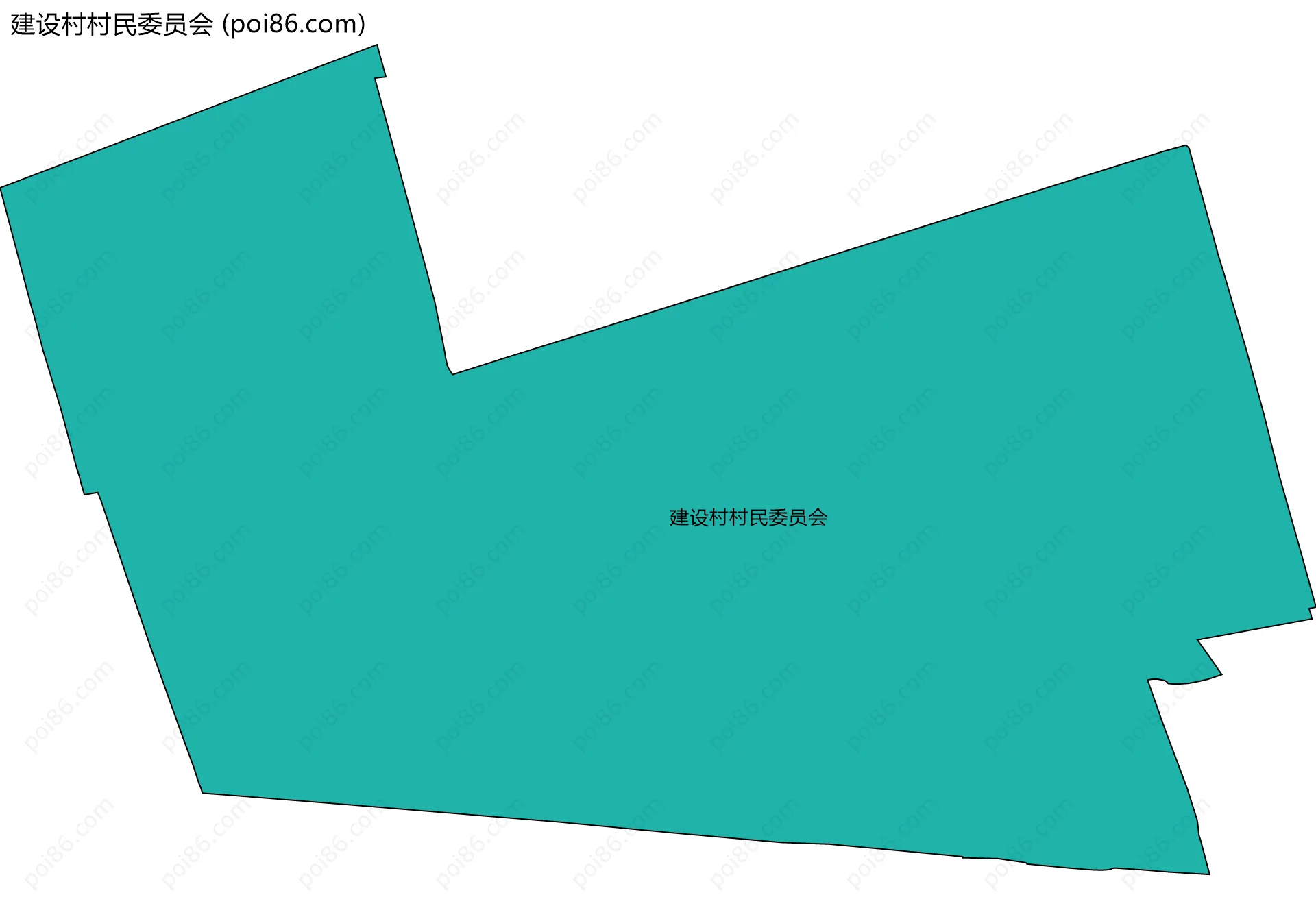建设村村民委员会边界地图