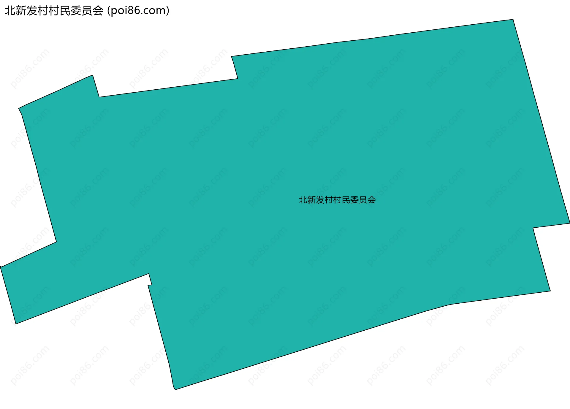 北新发村村民委员会边界地图