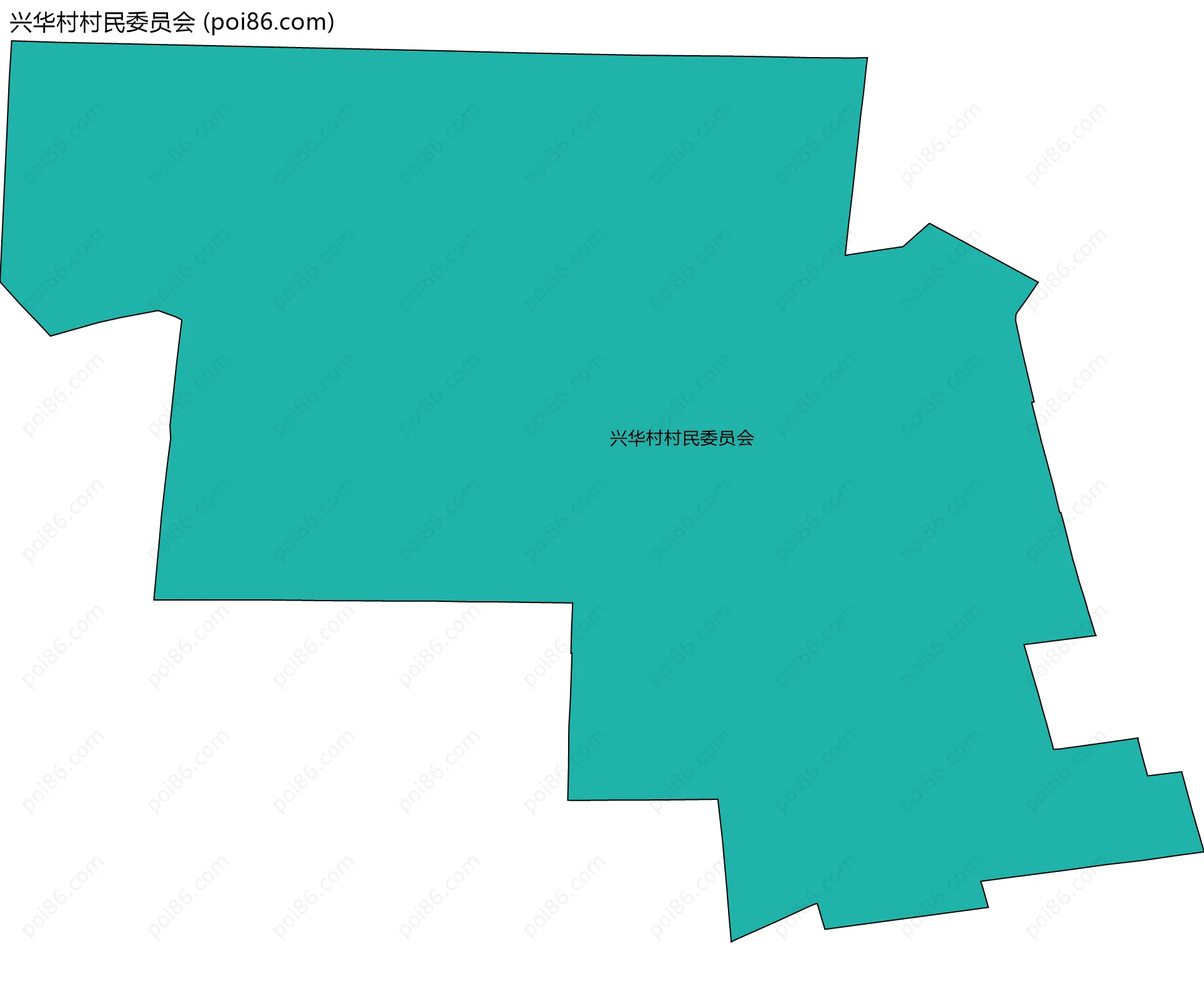 兴华村村民委员会边界地图
