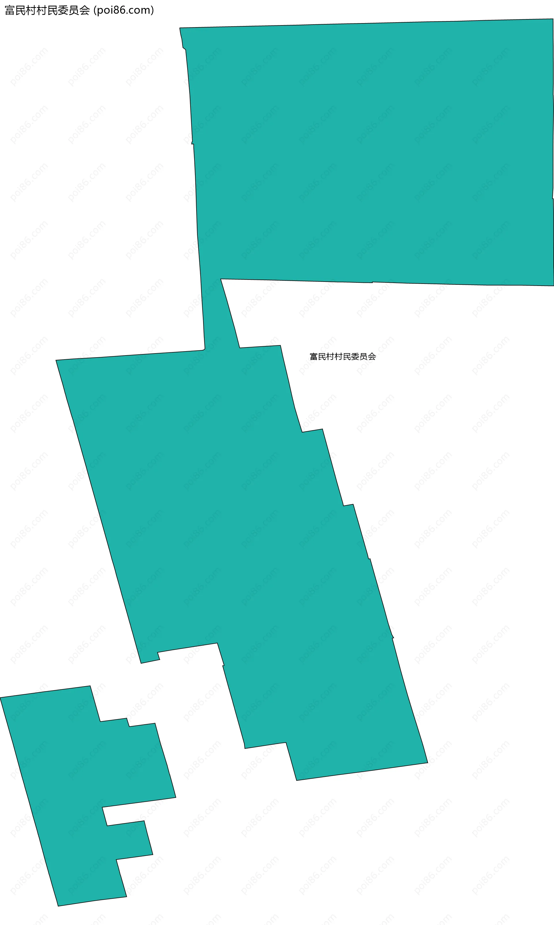 富民村村民委员会边界地图