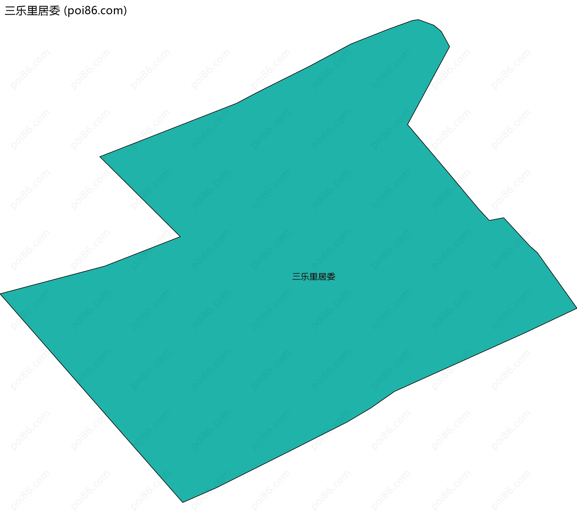 三乐里居委边界地图