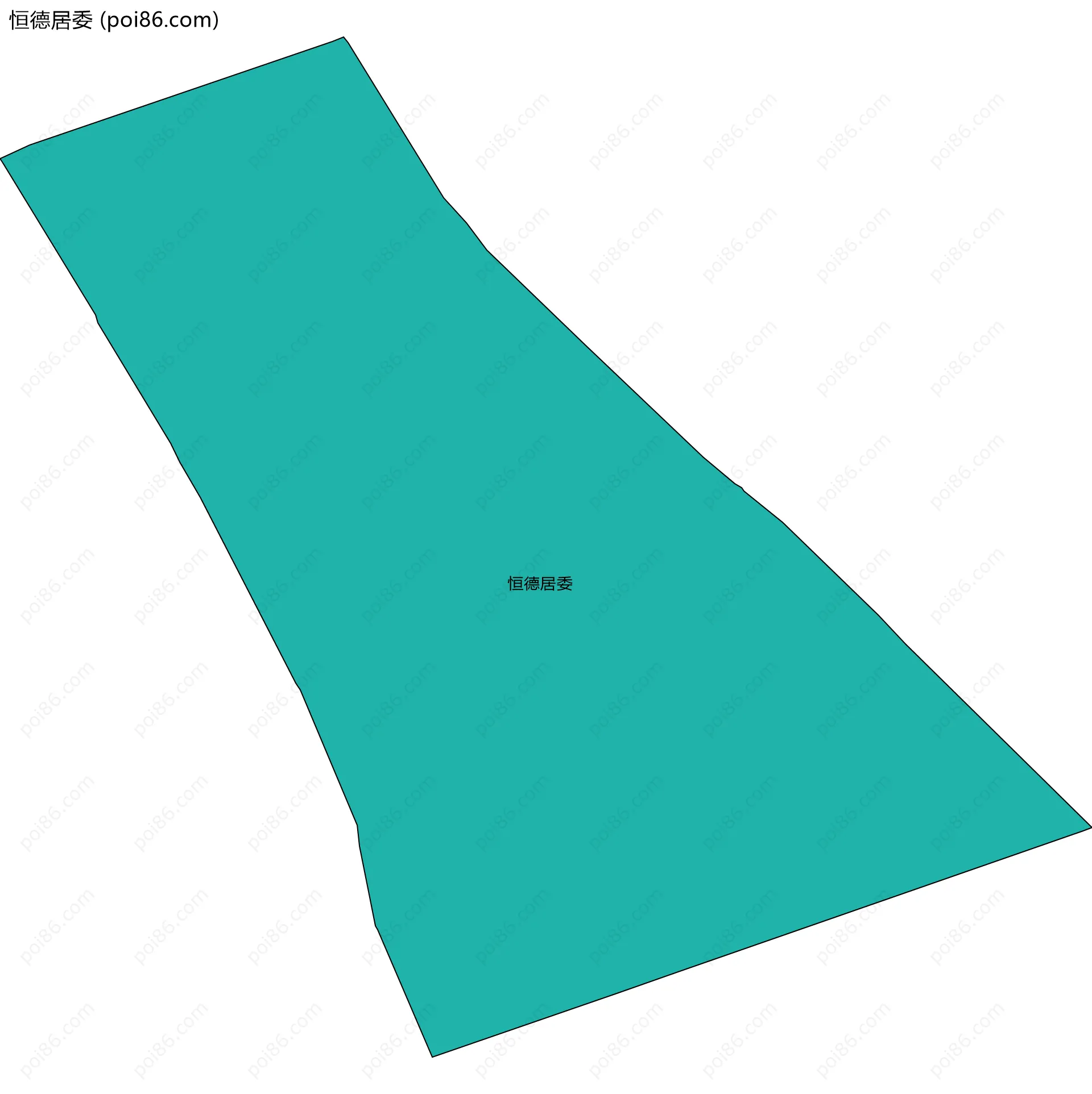 恒德居委边界地图