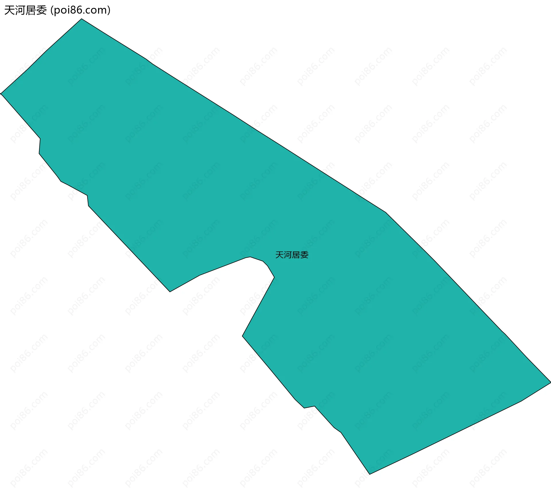 天河居委边界地图