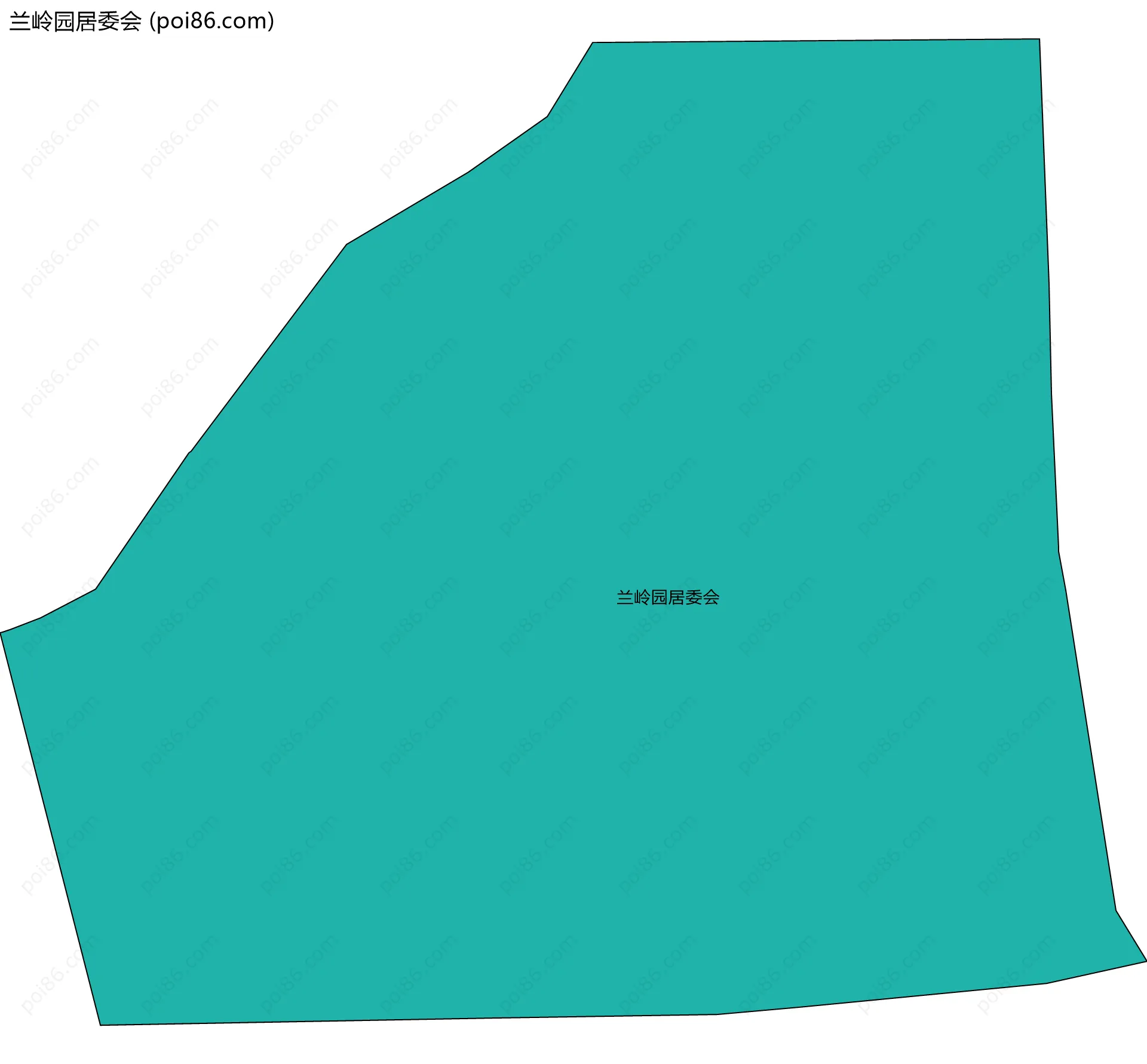 兰岭园居委会边界地图