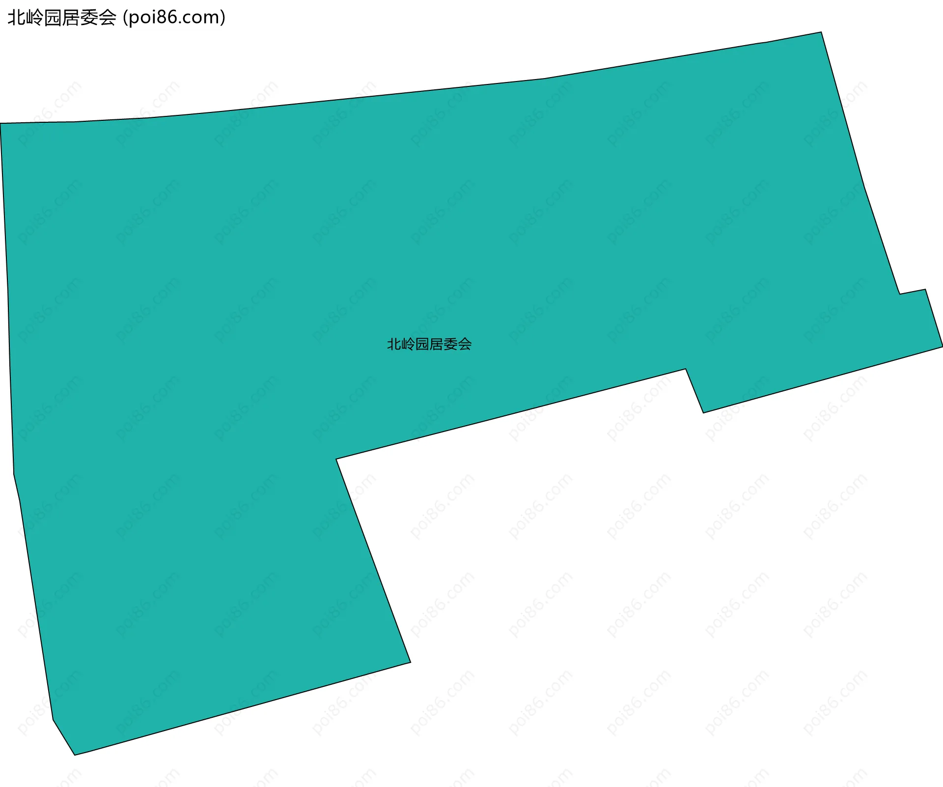 北岭园居委会边界地图