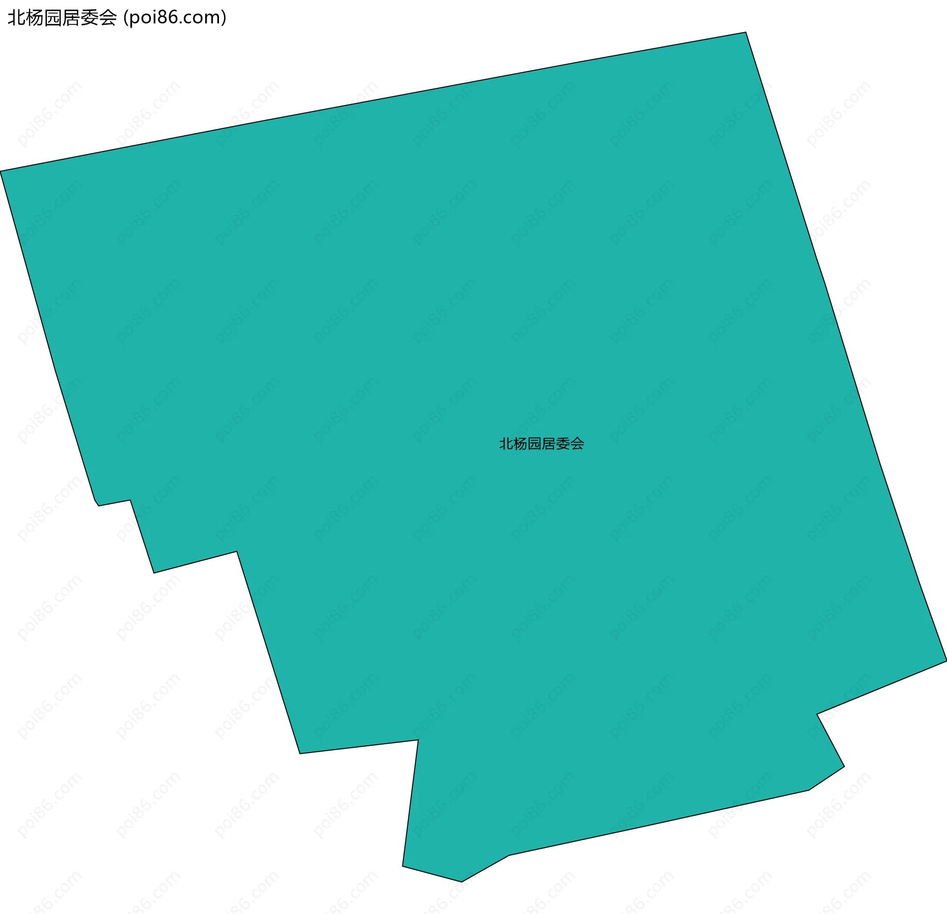 北杨园居委会边界地图