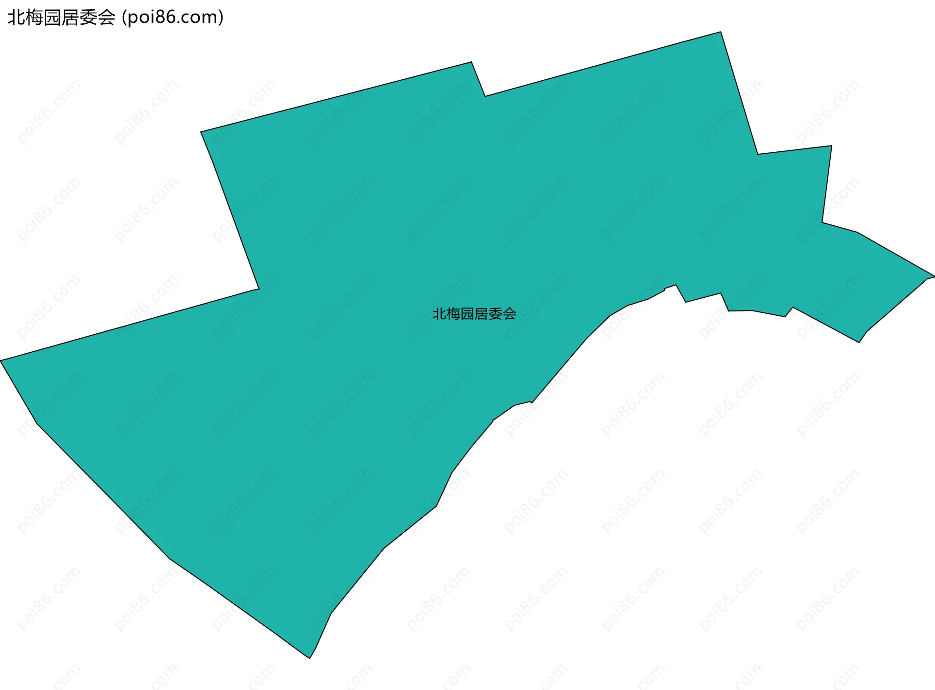 北梅园居委会边界地图