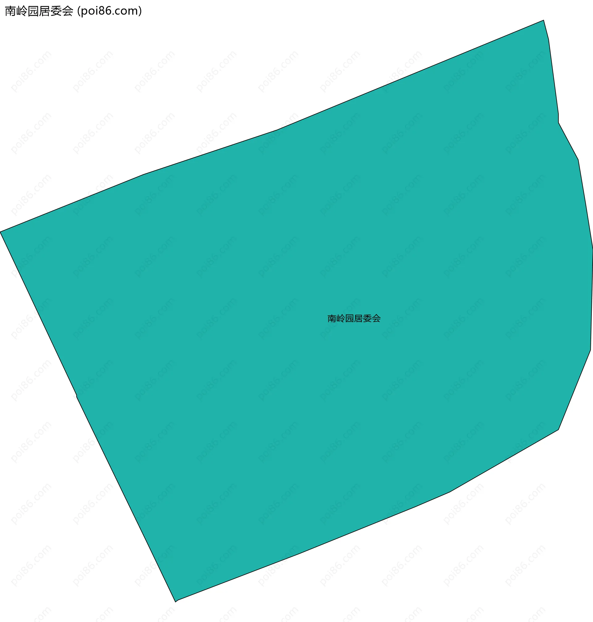 南岭园居委会边界地图