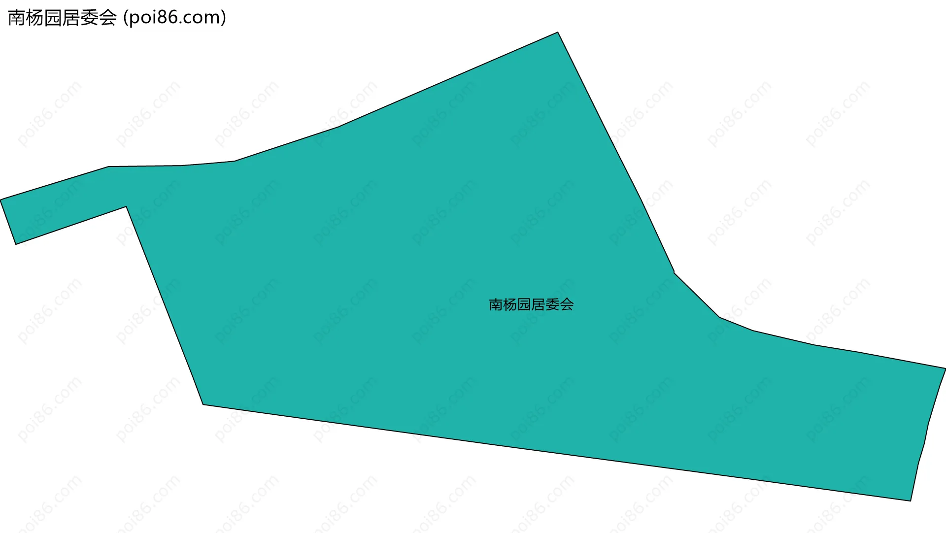 南杨园居委会边界地图