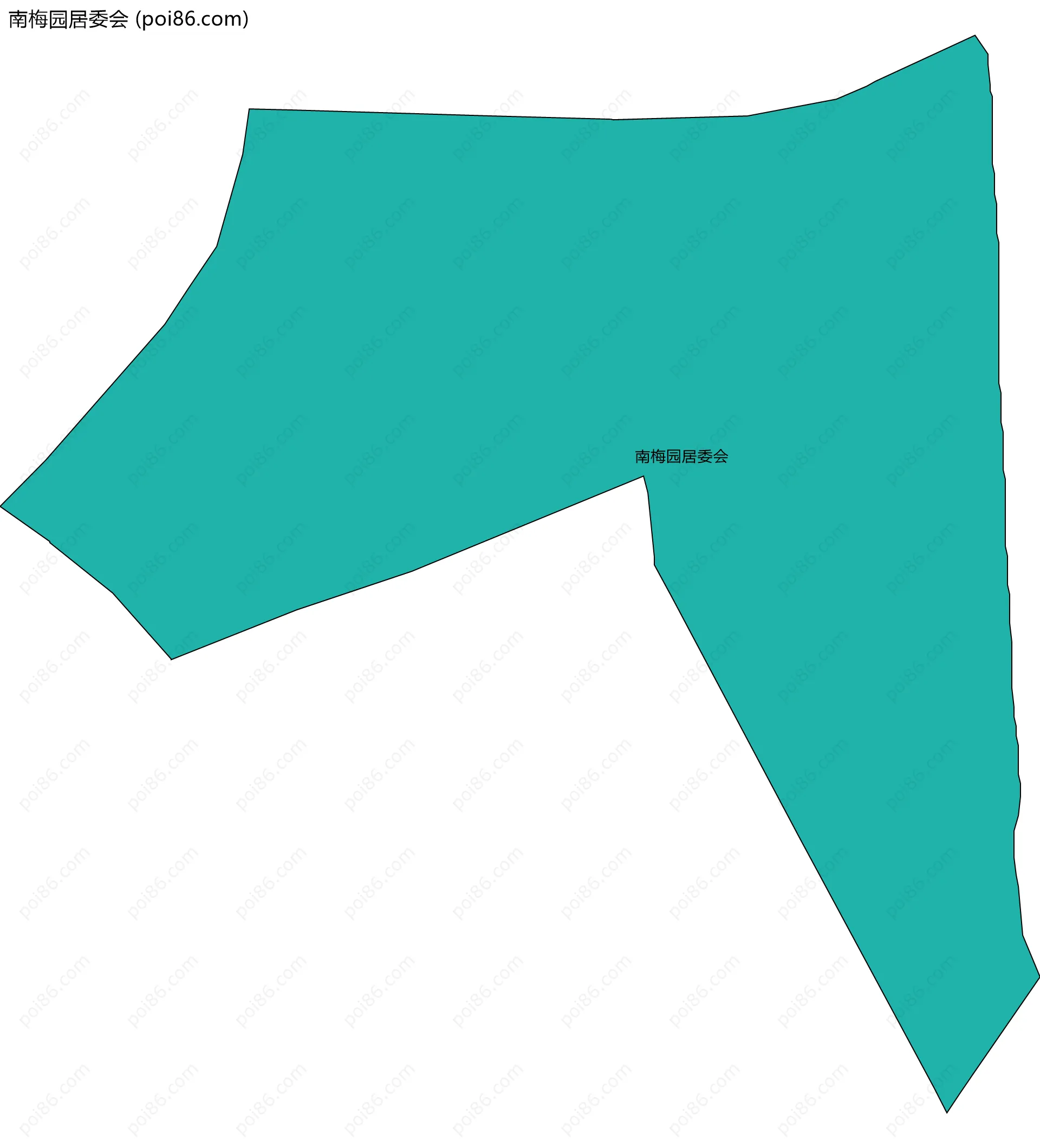 南梅园居委会边界地图