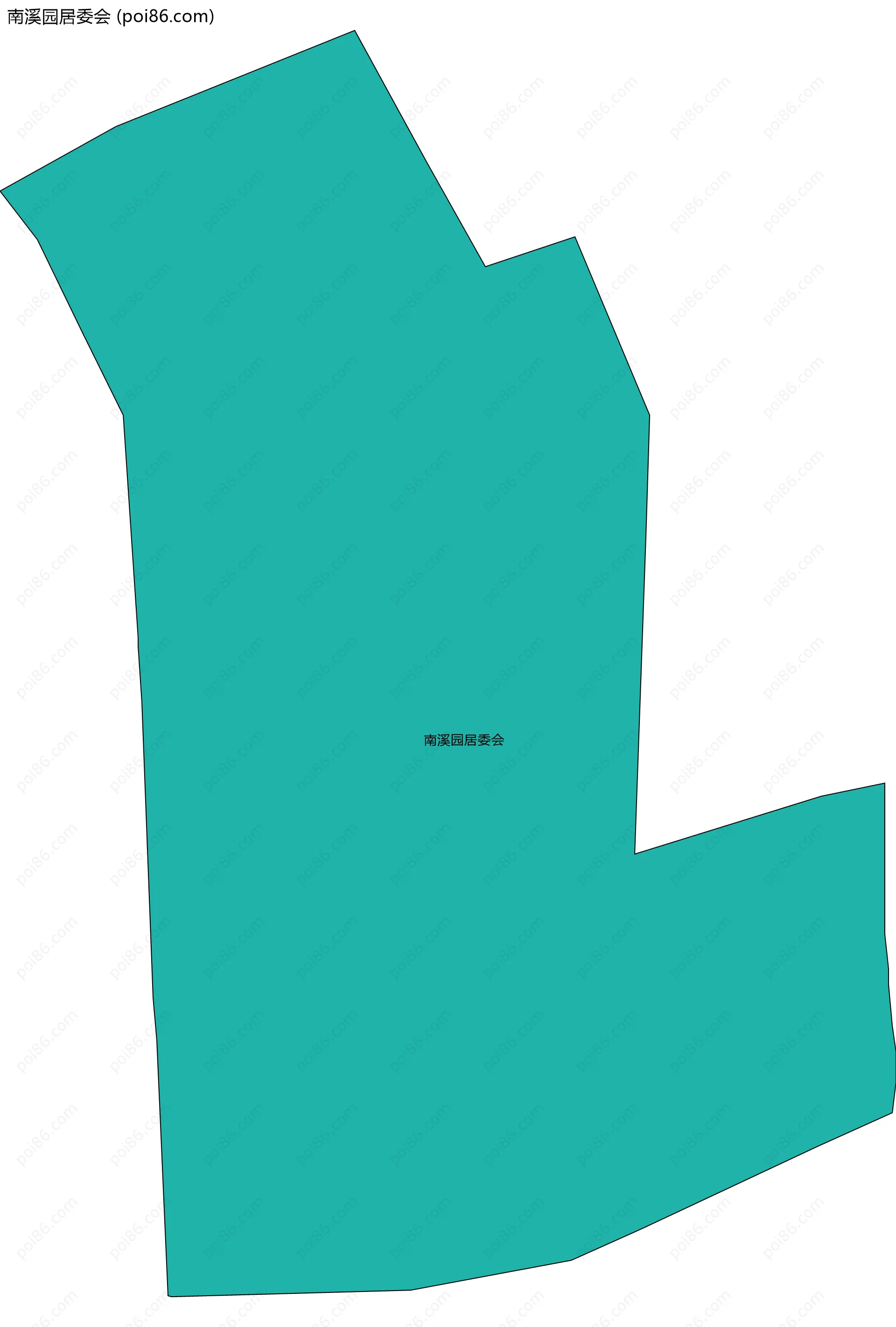 南溪园居委会边界地图