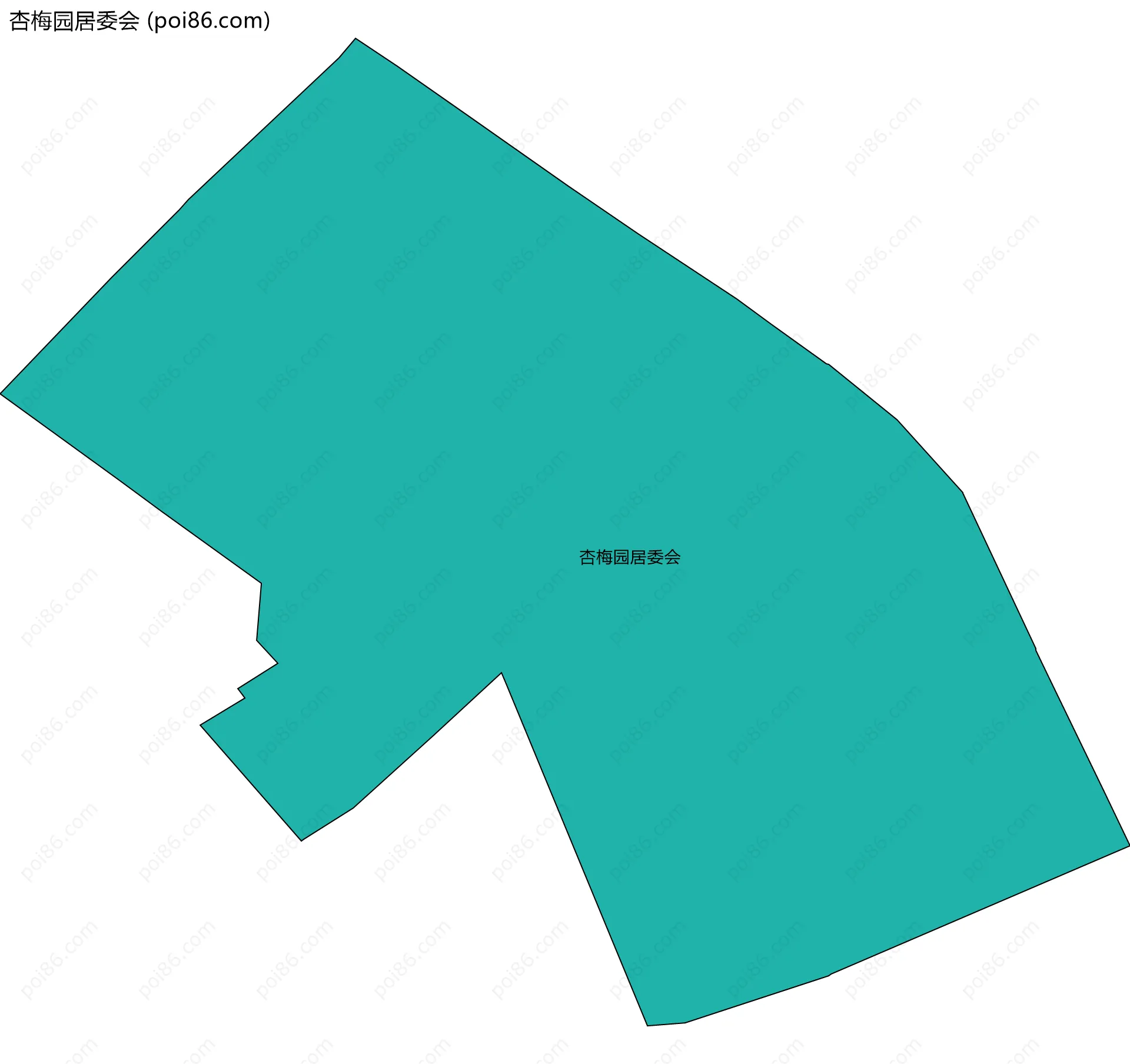 杏梅园居委会边界地图