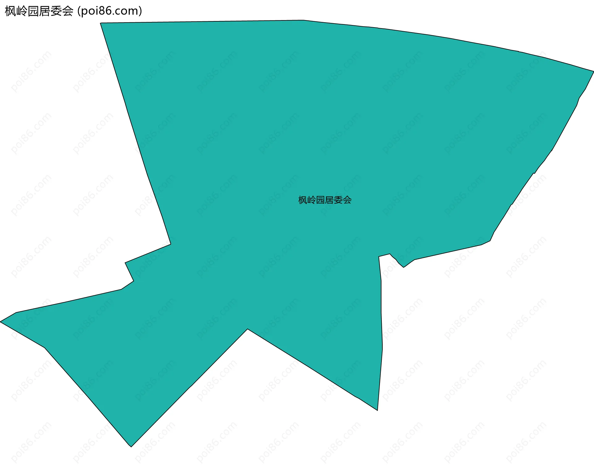 枫岭园居委会边界地图