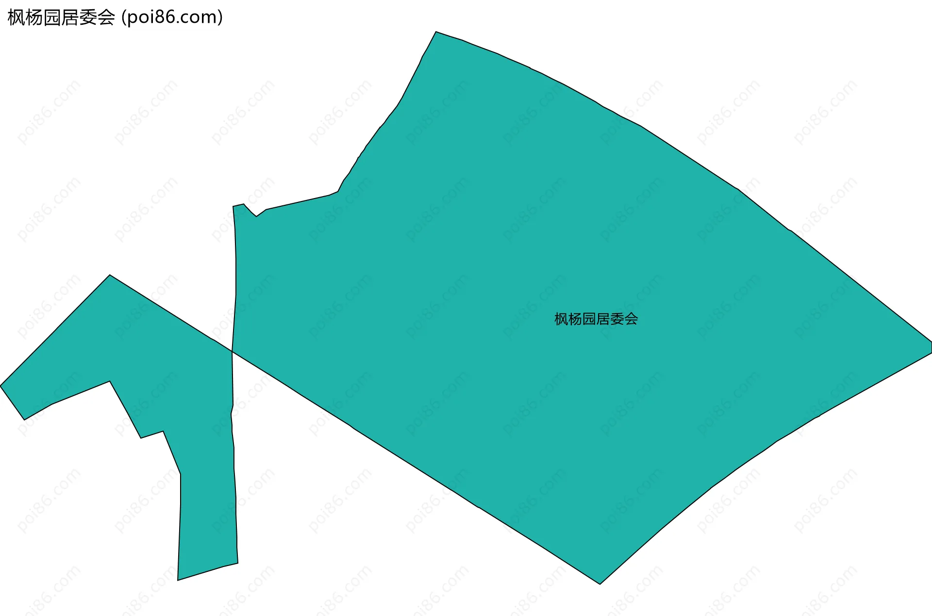 枫杨园居委会边界地图