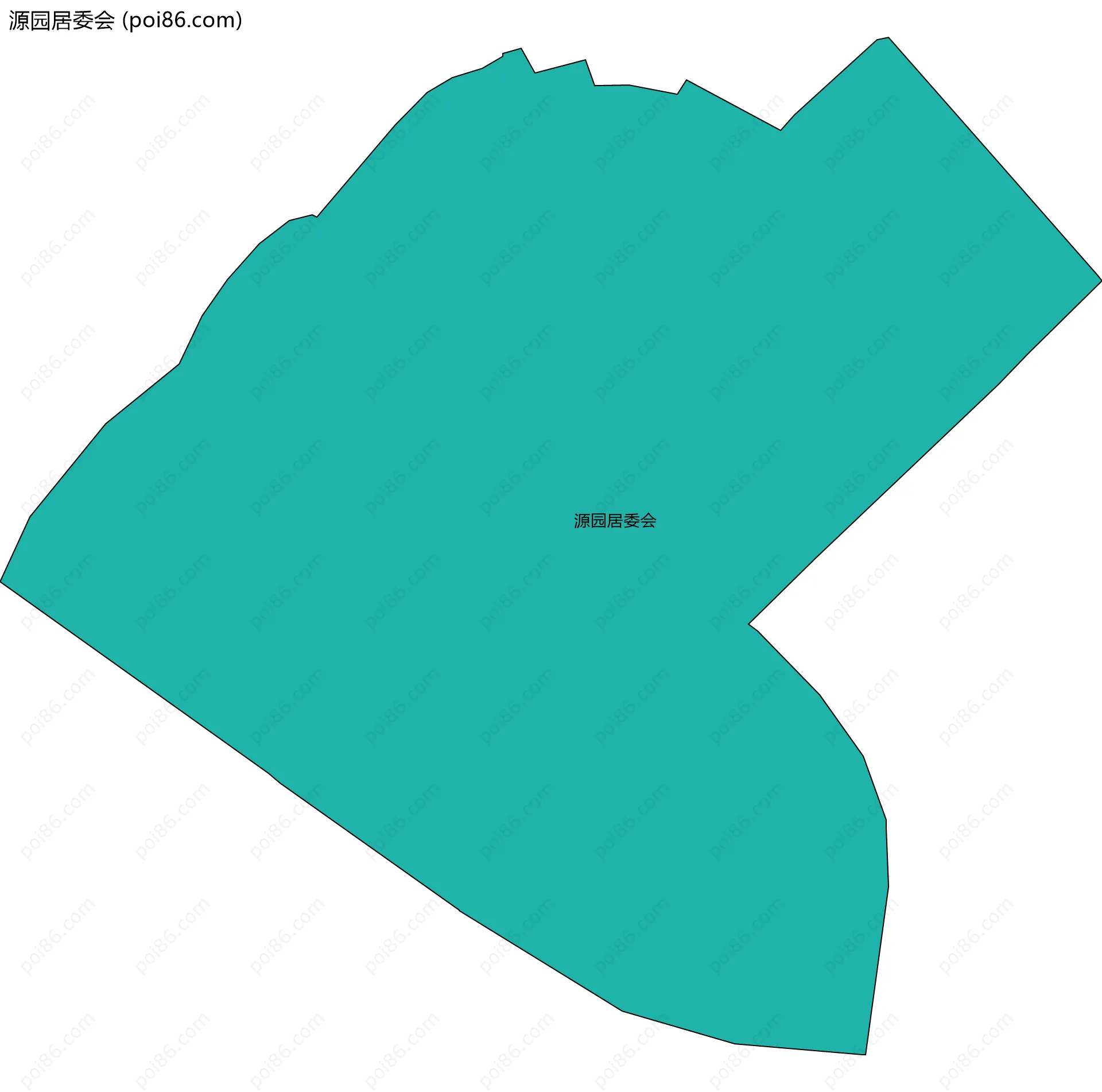 源园居委会边界地图