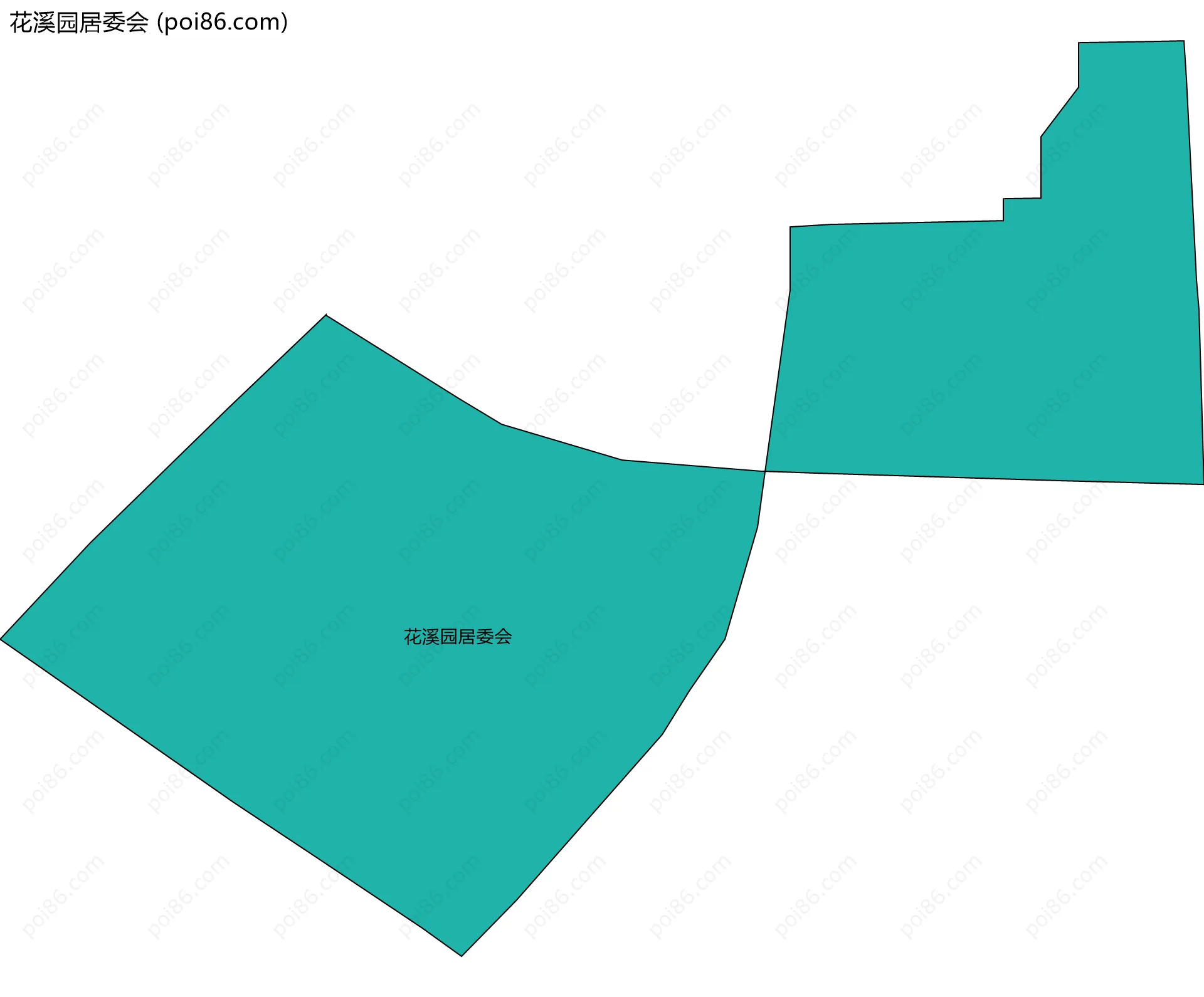 花溪园居委会边界地图